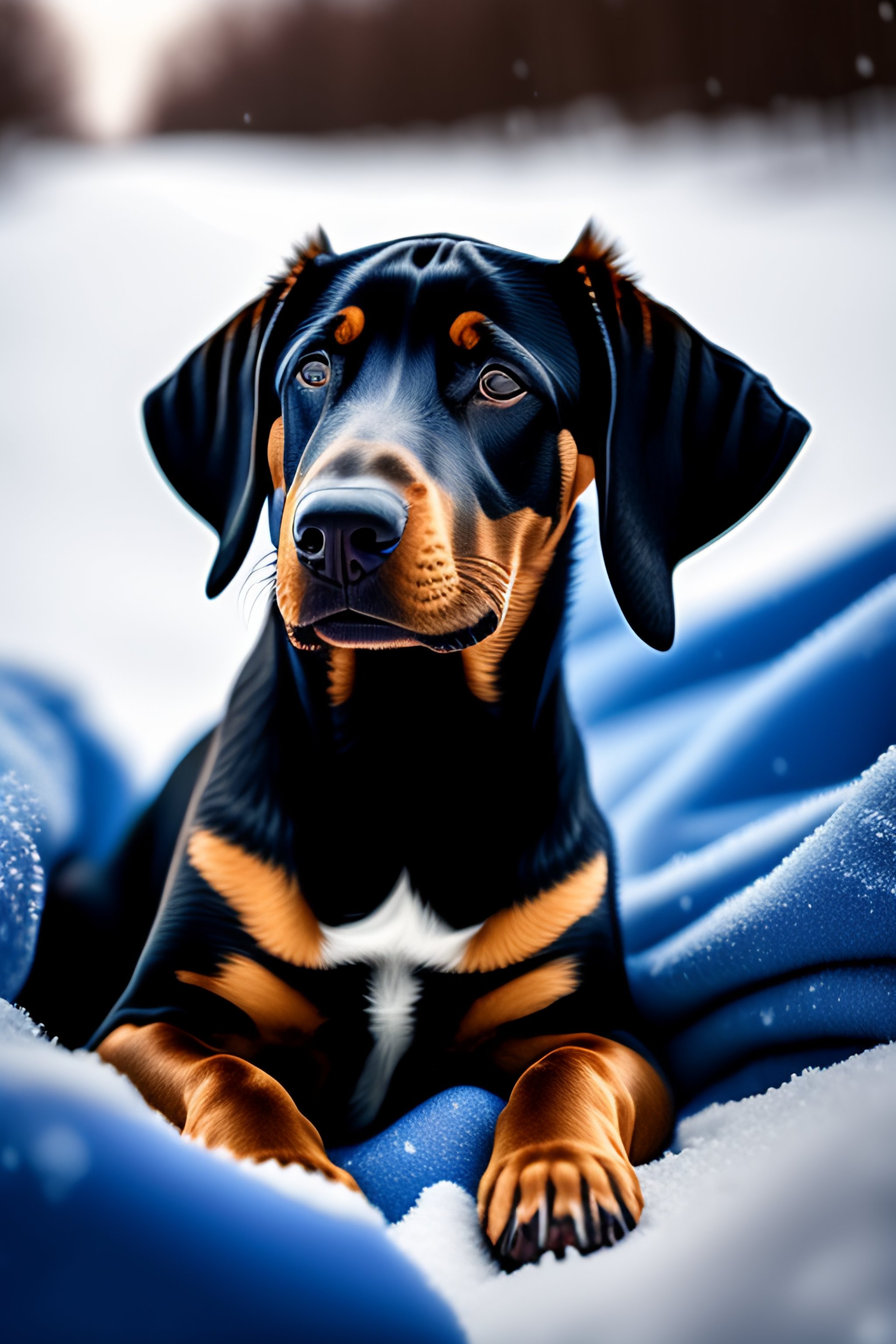 Blue clearance doberman puppy