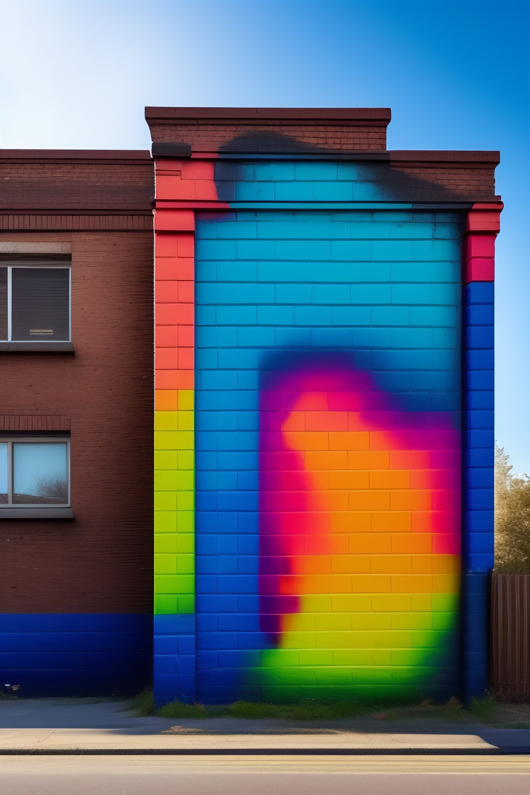 Lexica Spray paint brick wall with graffiti with the word Arnon in