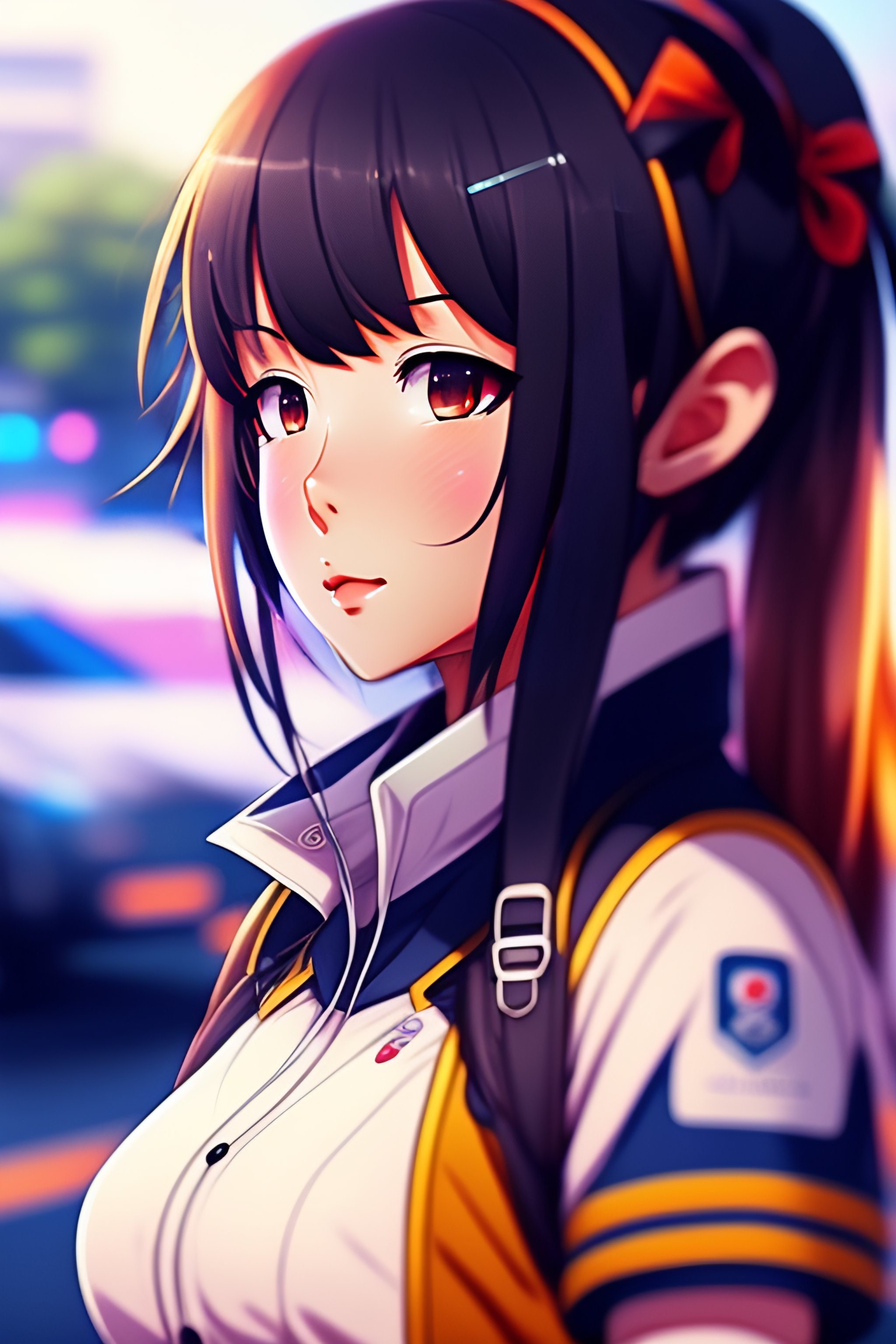 Lexica Attractive anime girl. Wearing a school girl outfit. Anime