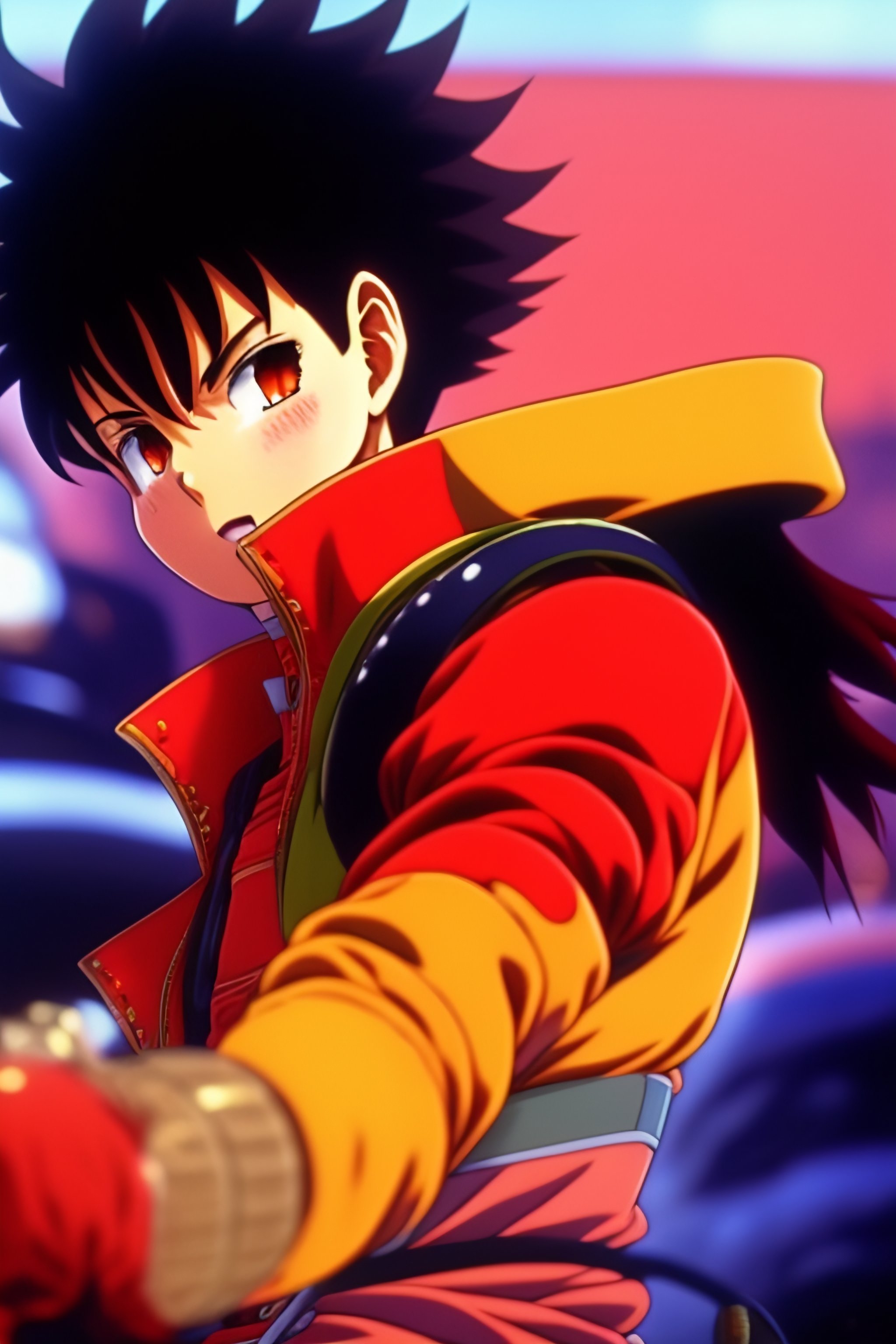 Lexica - Vintage anime screenshot from Gon and Killua of Hunter x Hunter,  90's anime aesthetic. A stunning maximalist screenshot of the two. They  are