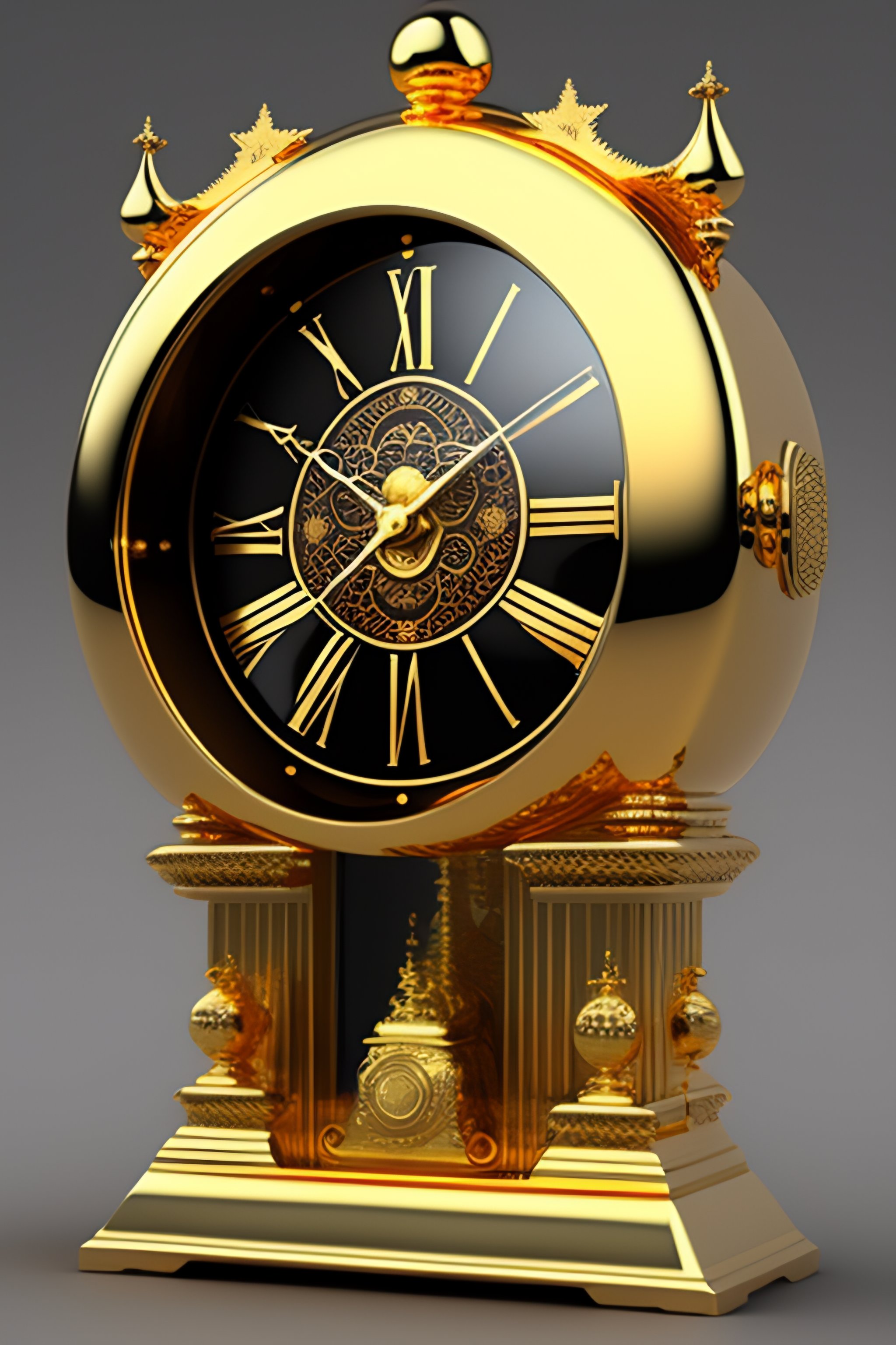 lexica-3d-ancient-clock-shine-gold