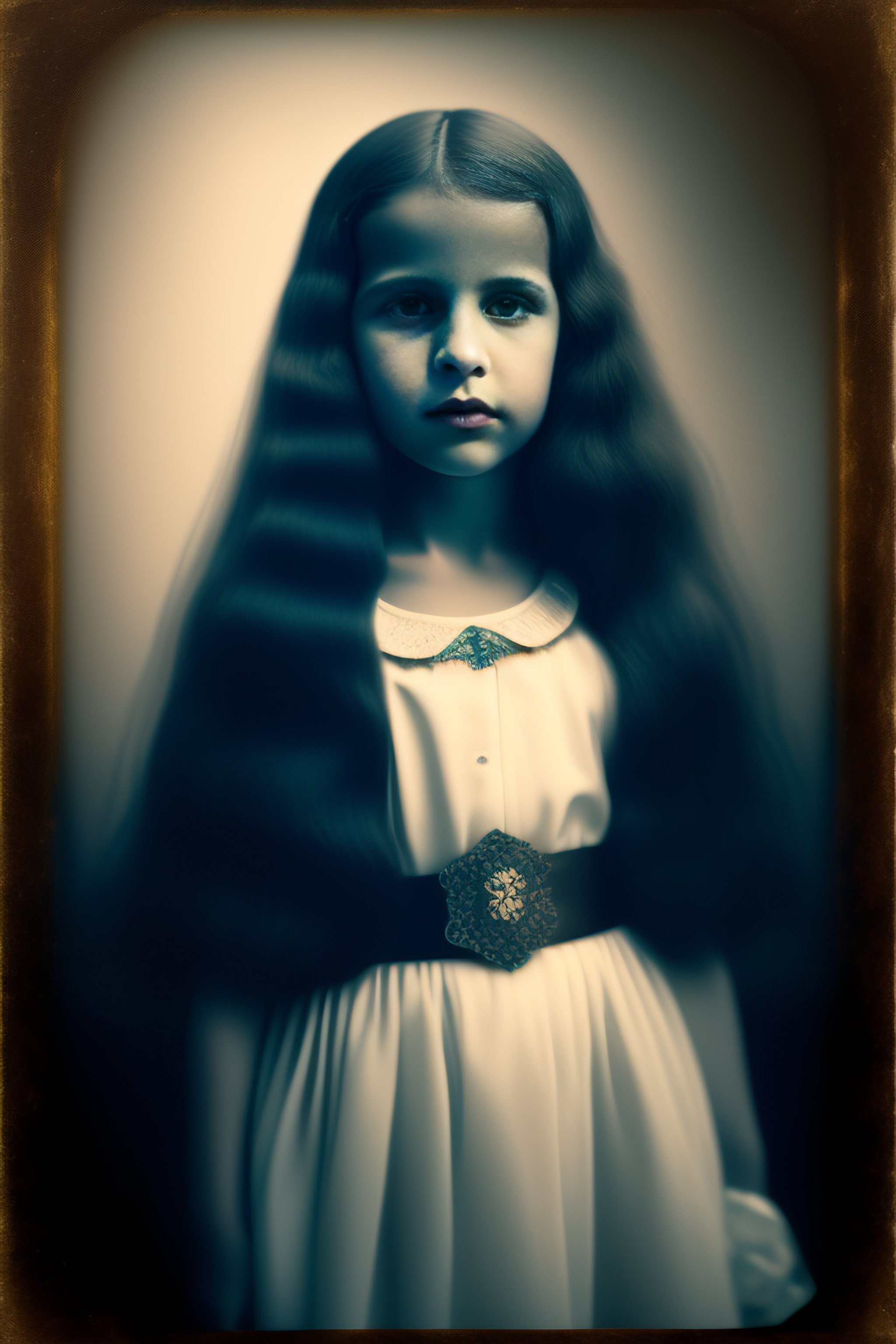 Lexica - Creepy photograph of a ghostly girl