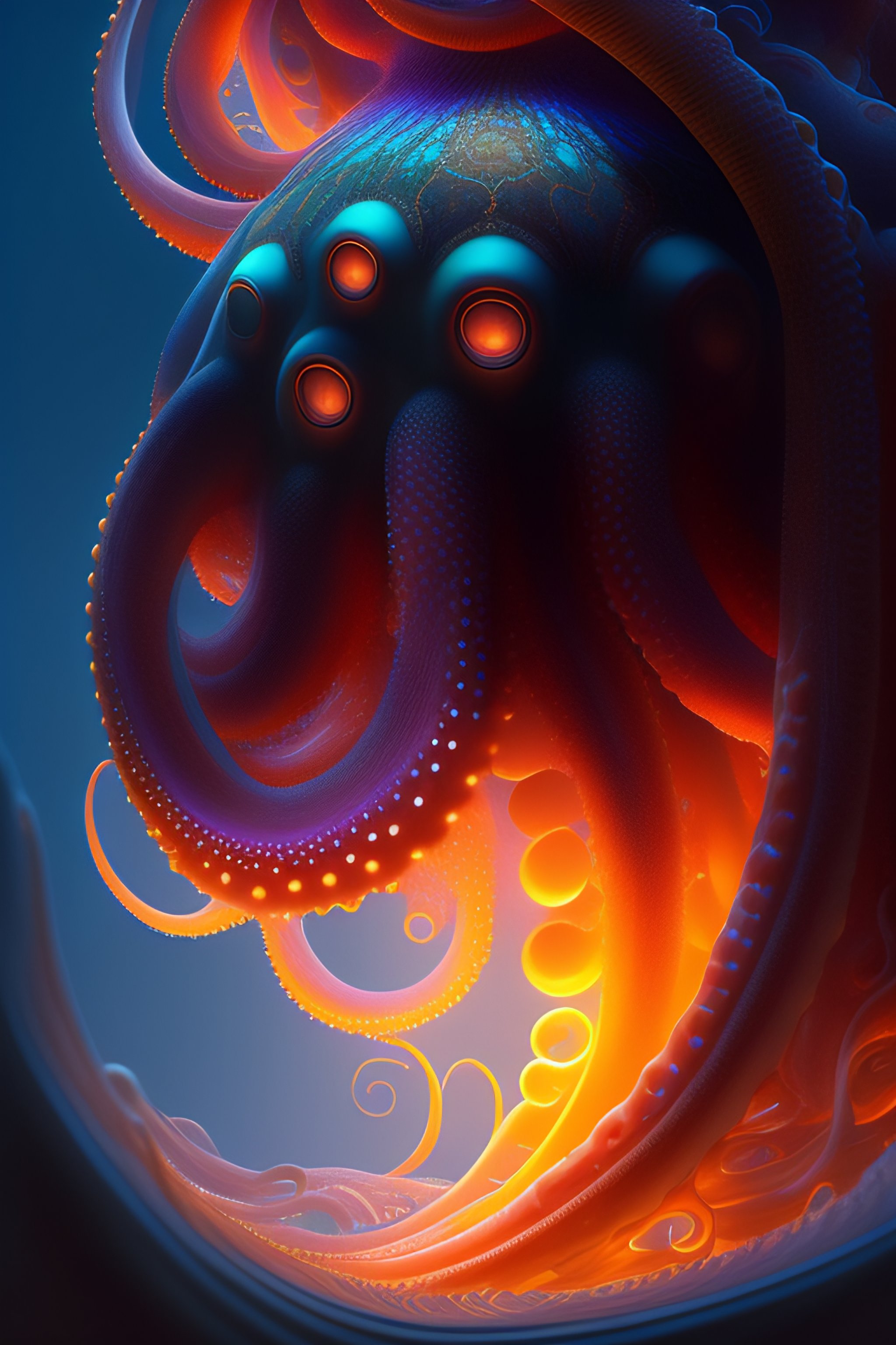 Lexica - Octopus, ethereal, neon, extremely high detail, photorealistic ...