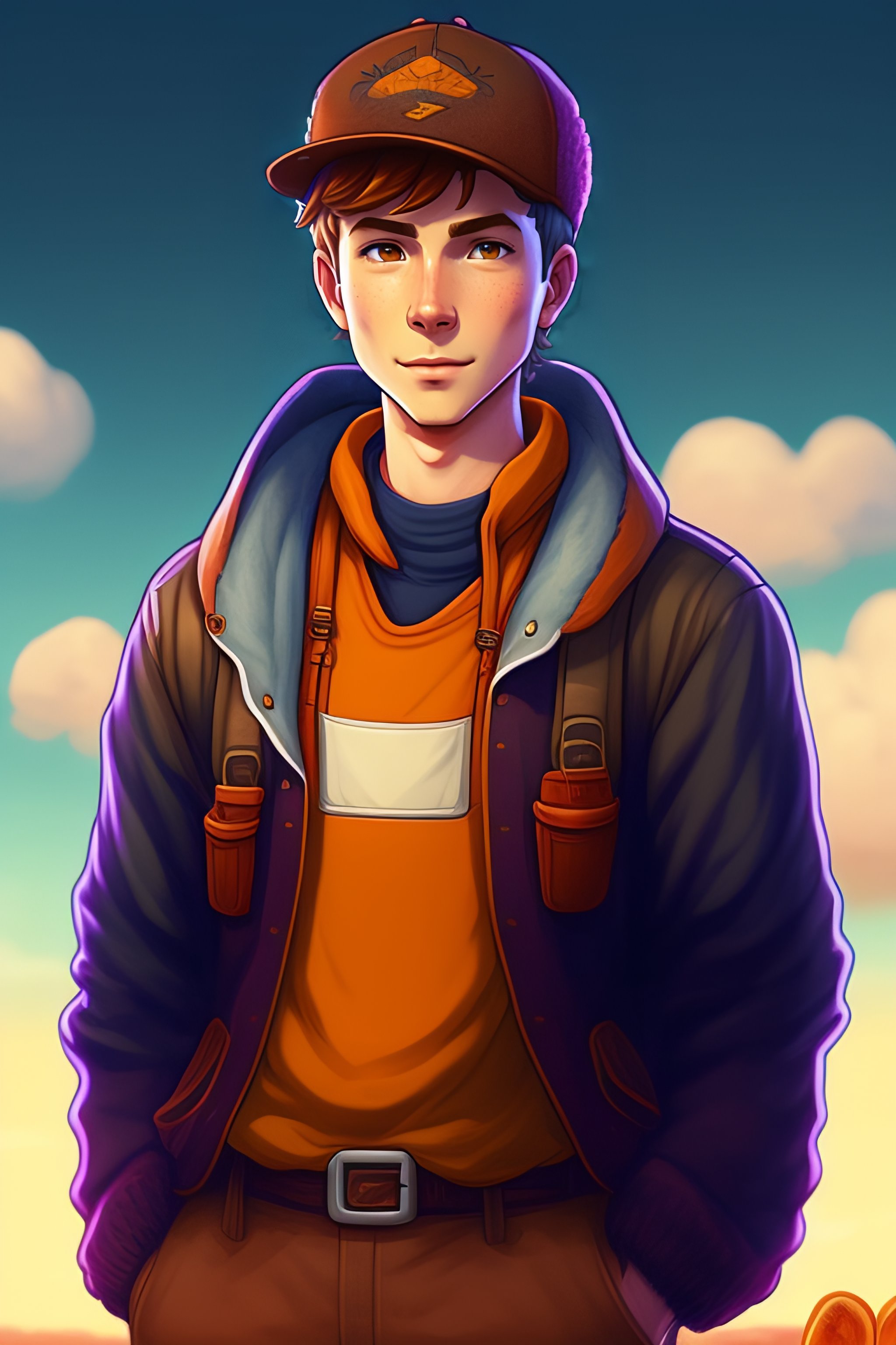 lexica-portrait-of-linus-from-stardew-valley