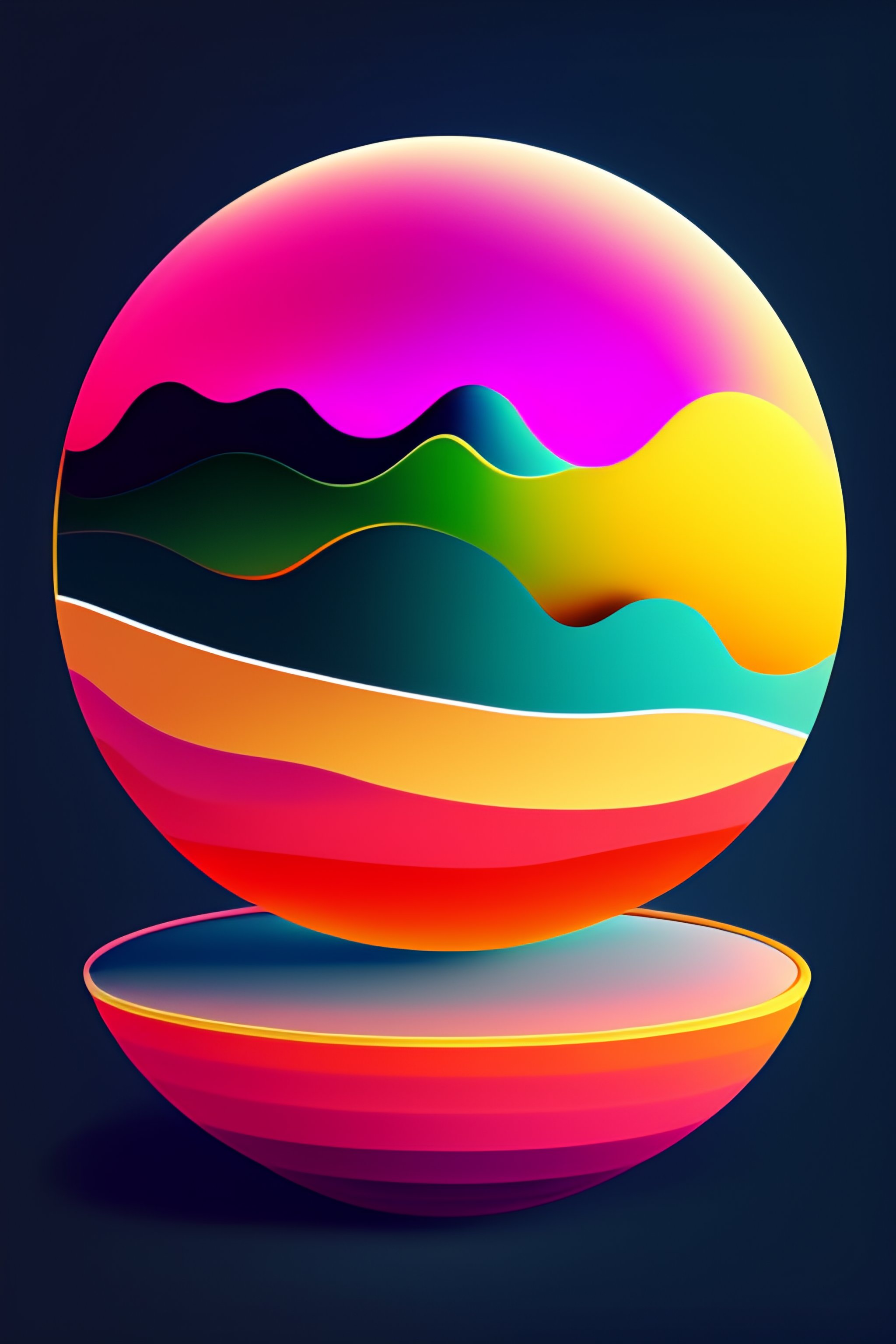 Lexica - Earth globe with layers, clean lines, simple vector art, 2d ...