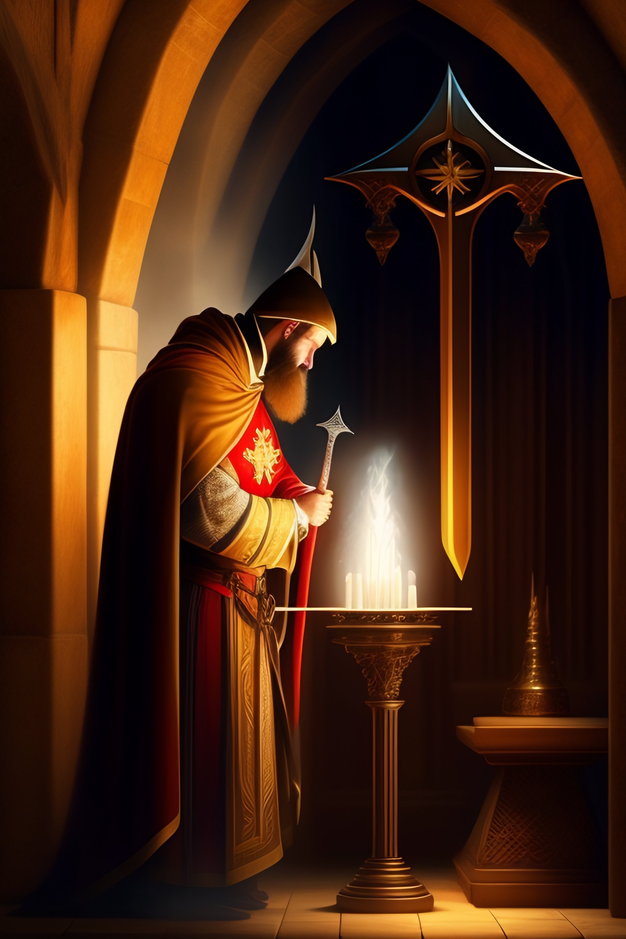 Praying Templar
