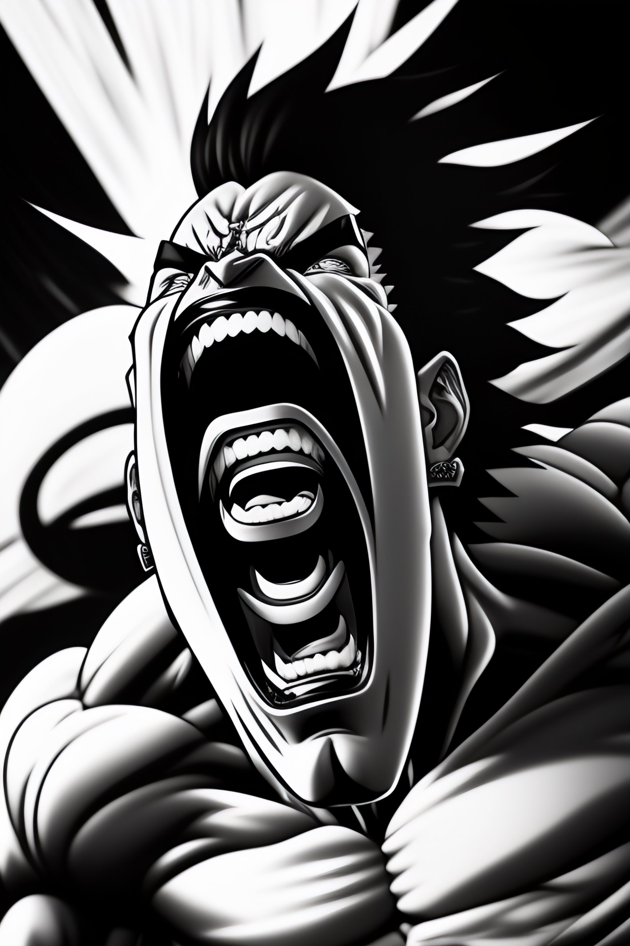Anime Screaming Face