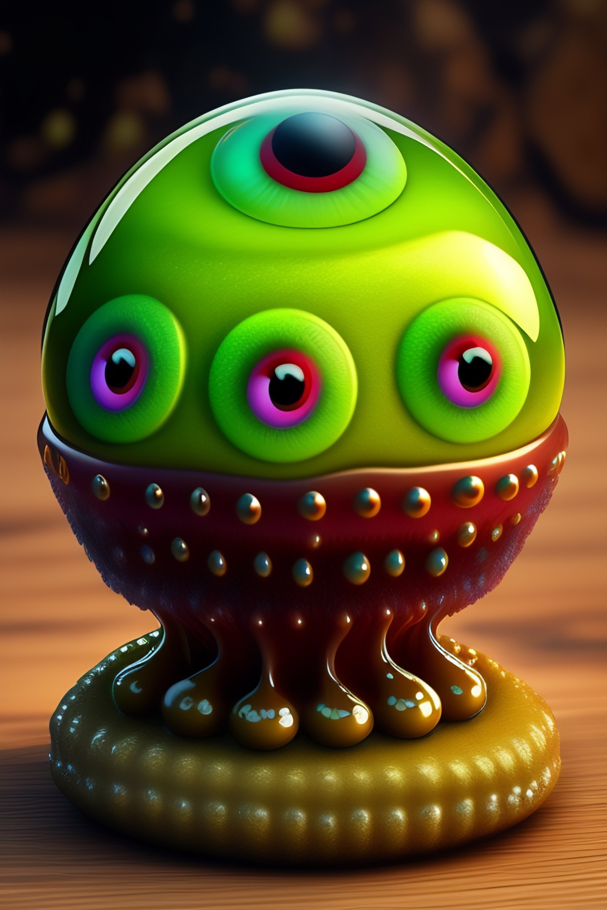 Lexica - Slimy monster covered with a Hundred eyeballs small funny ...