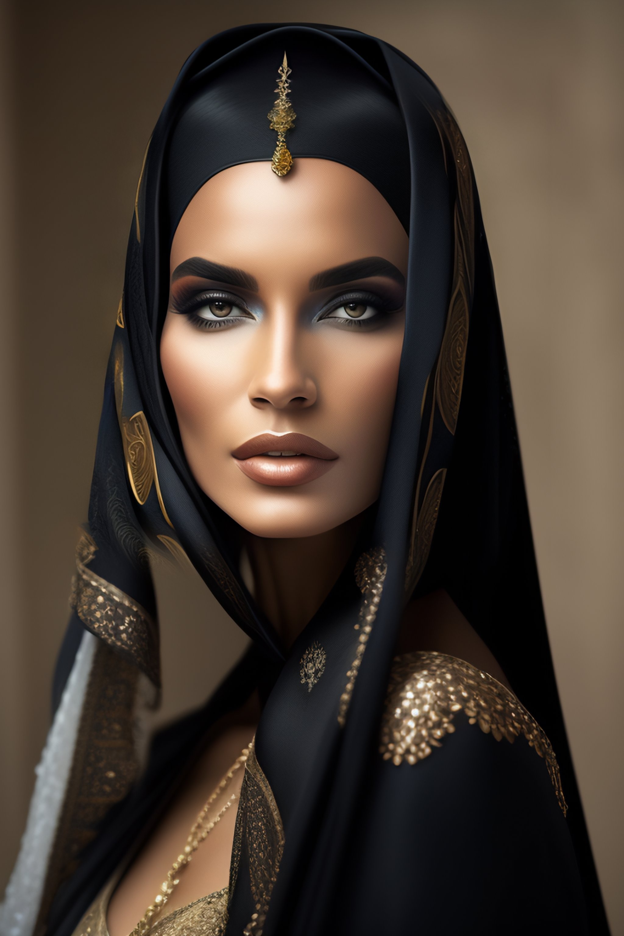 Lexica The lady in the black veil