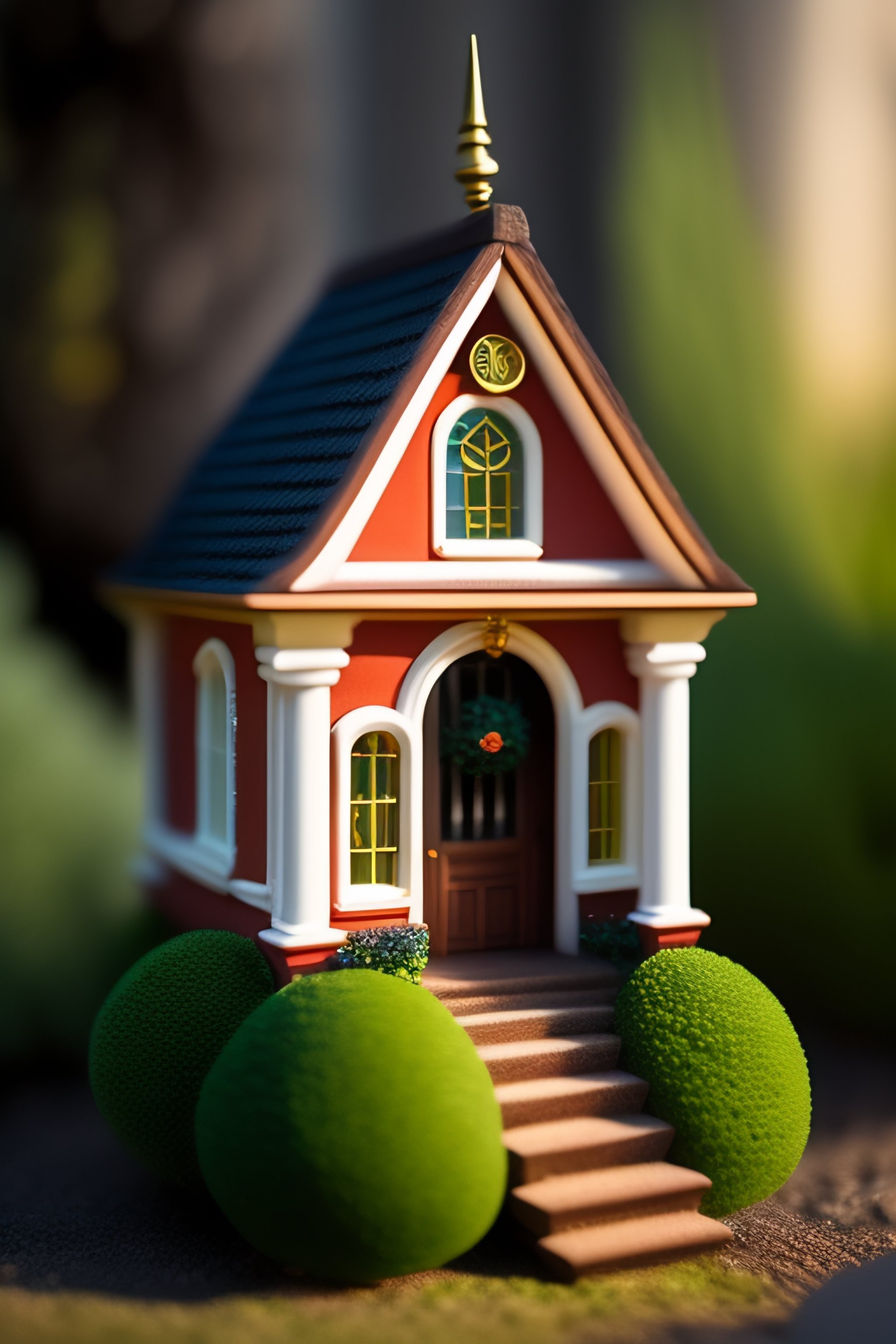 Lexica - Miniature city library is hidden in the garden