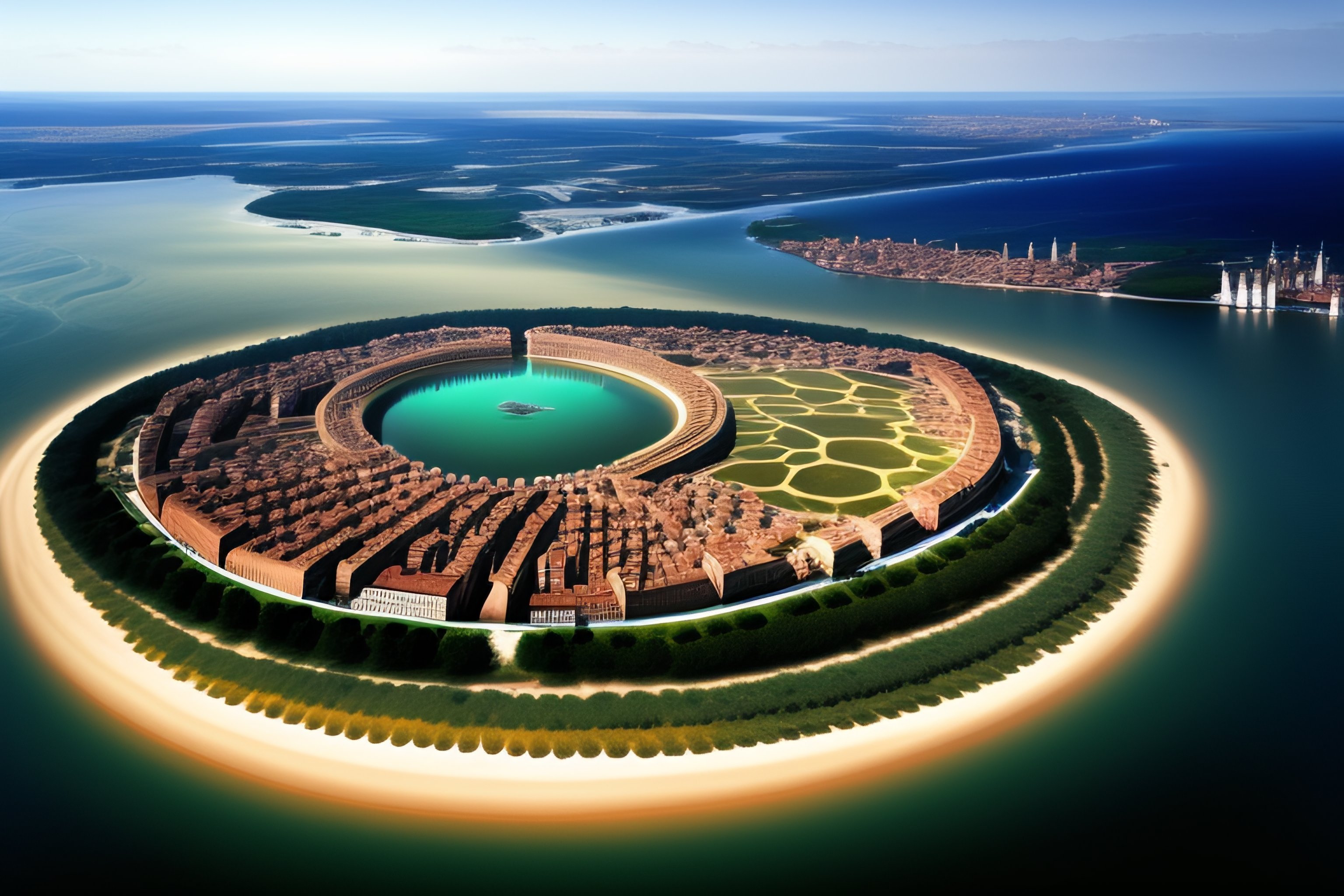 Lexica - A walled medieval city situated on five islands in the middle ...