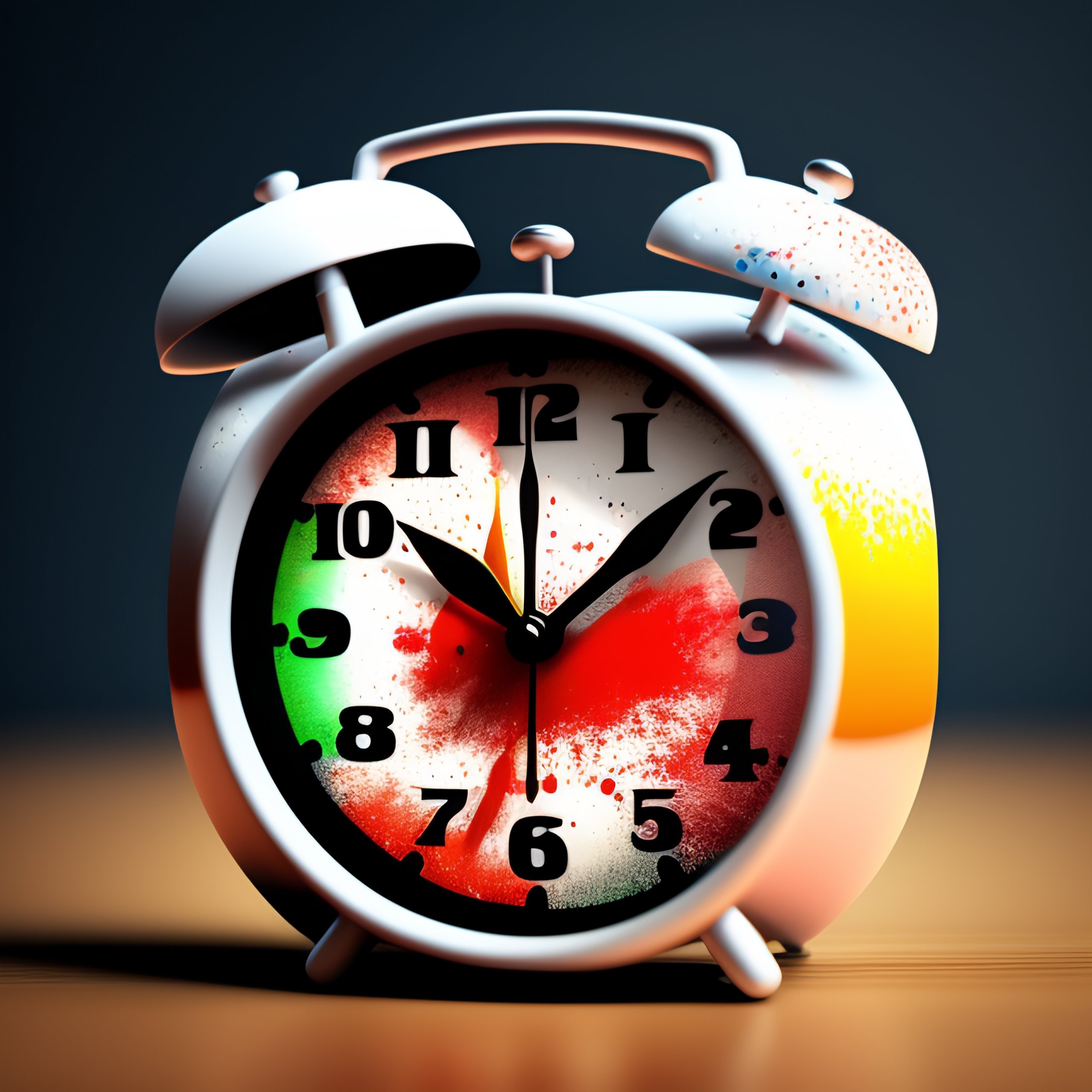 Lexica - Abstract spatter alarm clock