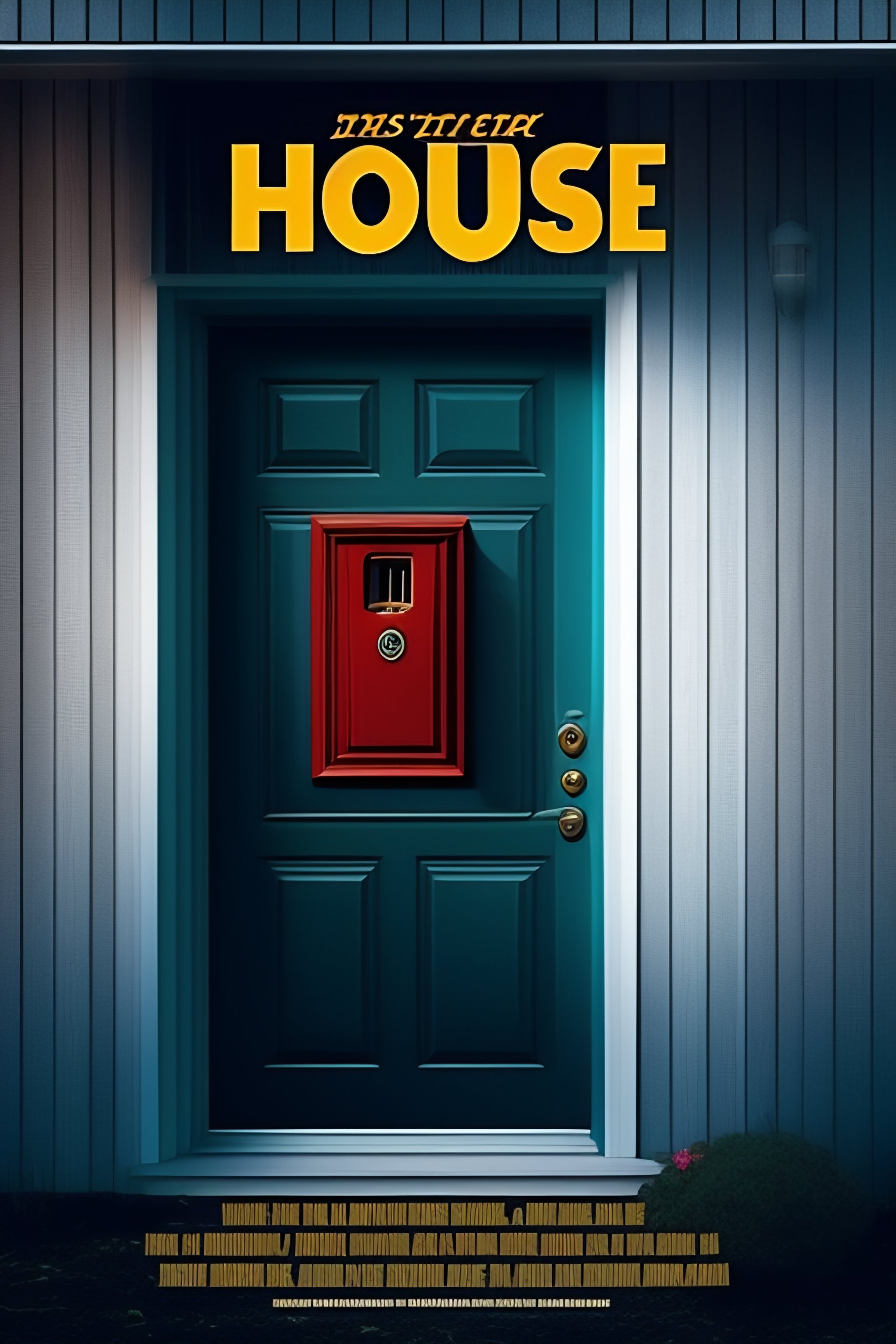 Lexica modern update to the classic movie poster for the 1980s horror