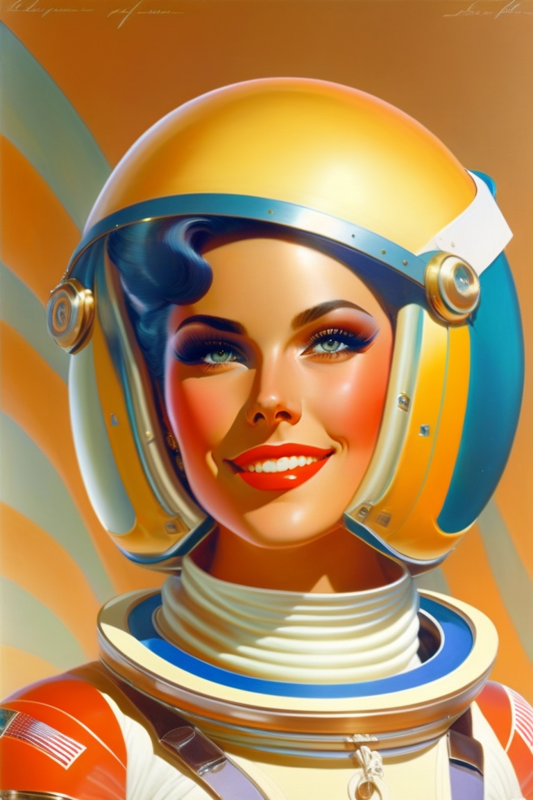 Lexica - Beautiful, exquisitely detailed woman wearing a space suit and ...