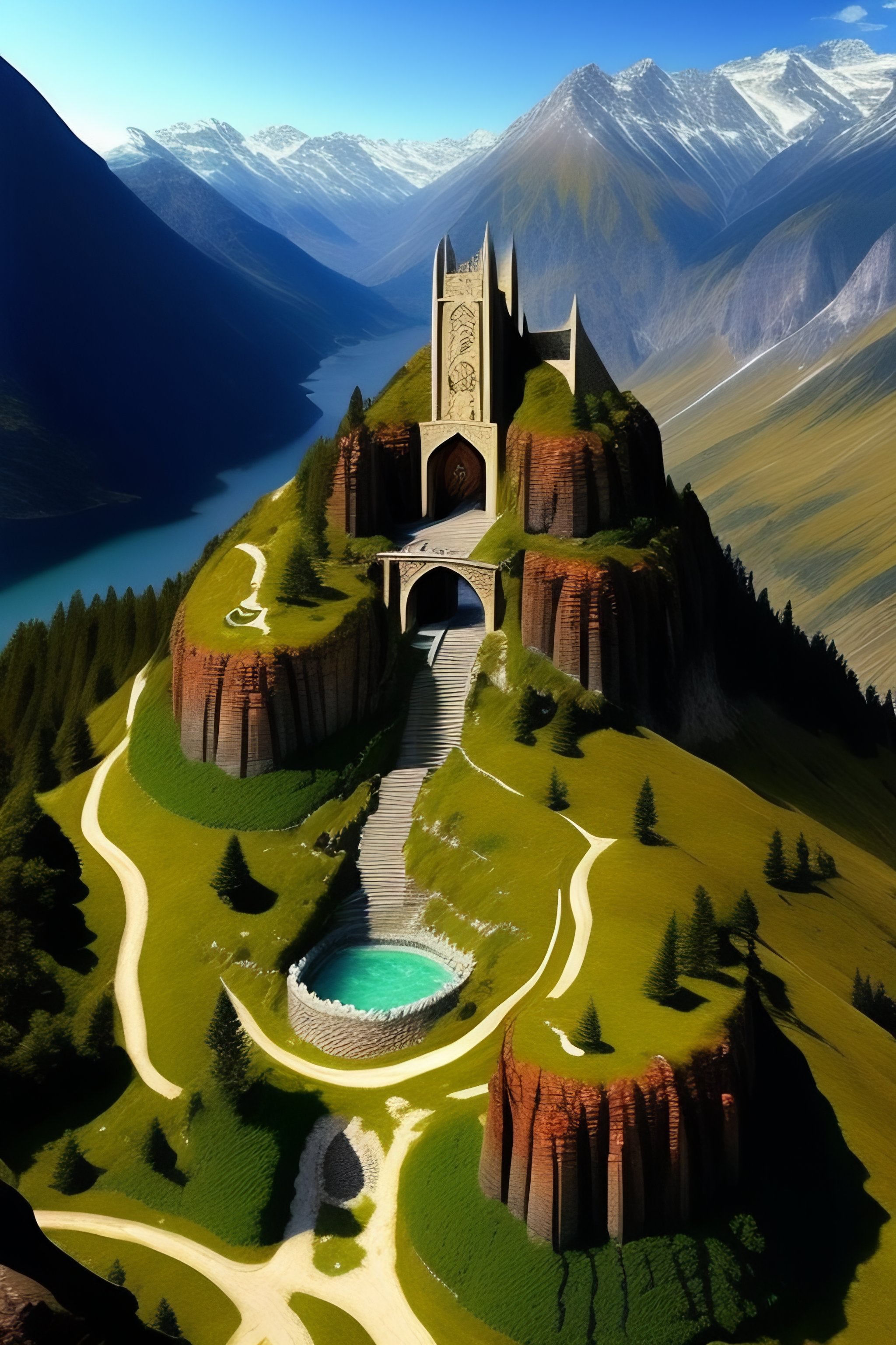 Lexica - The lord of the rings style, tabletop map, cities, towns