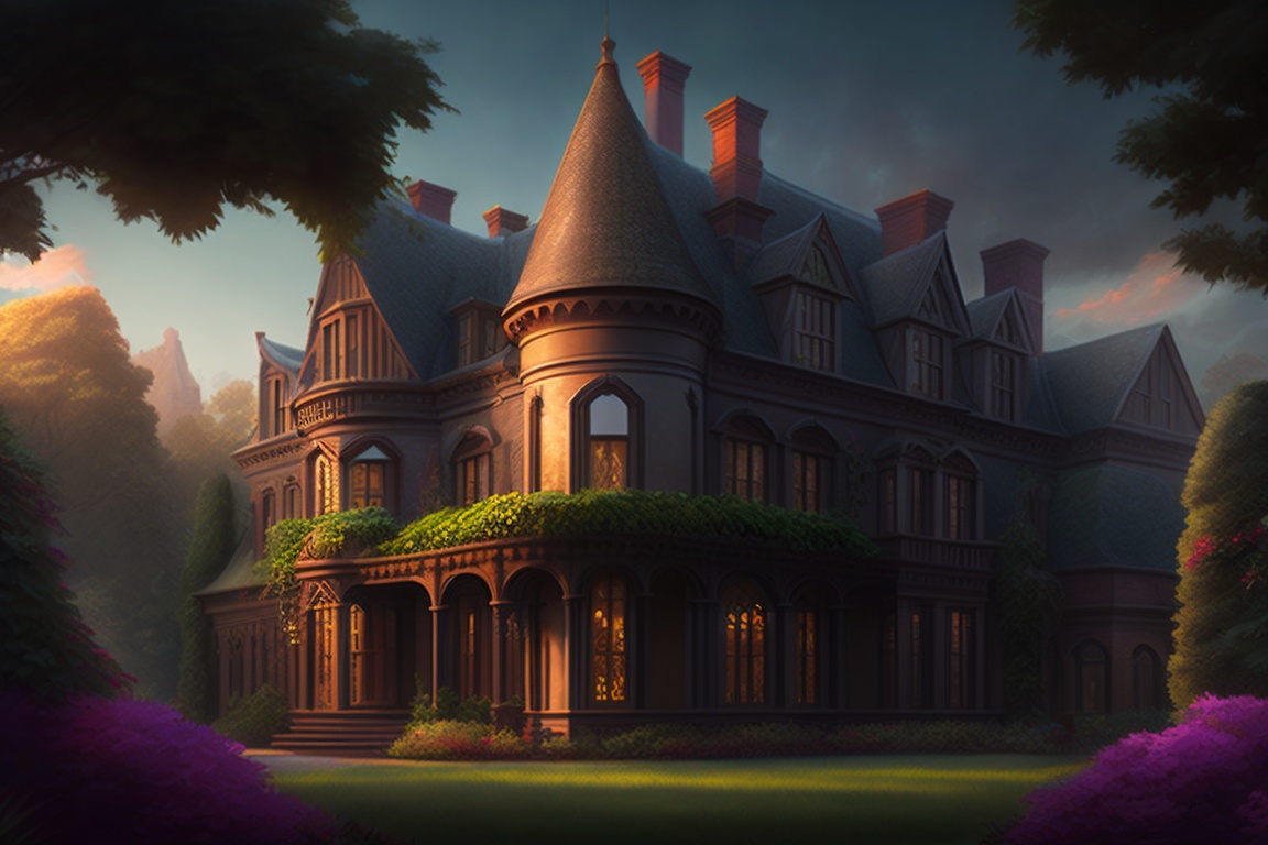 Lexica - A mansion that cast a long, foreboding shadow upon the land –  Ravenswood Manor. A sprawling edifice with turrets and ivy-covered walls,  it h