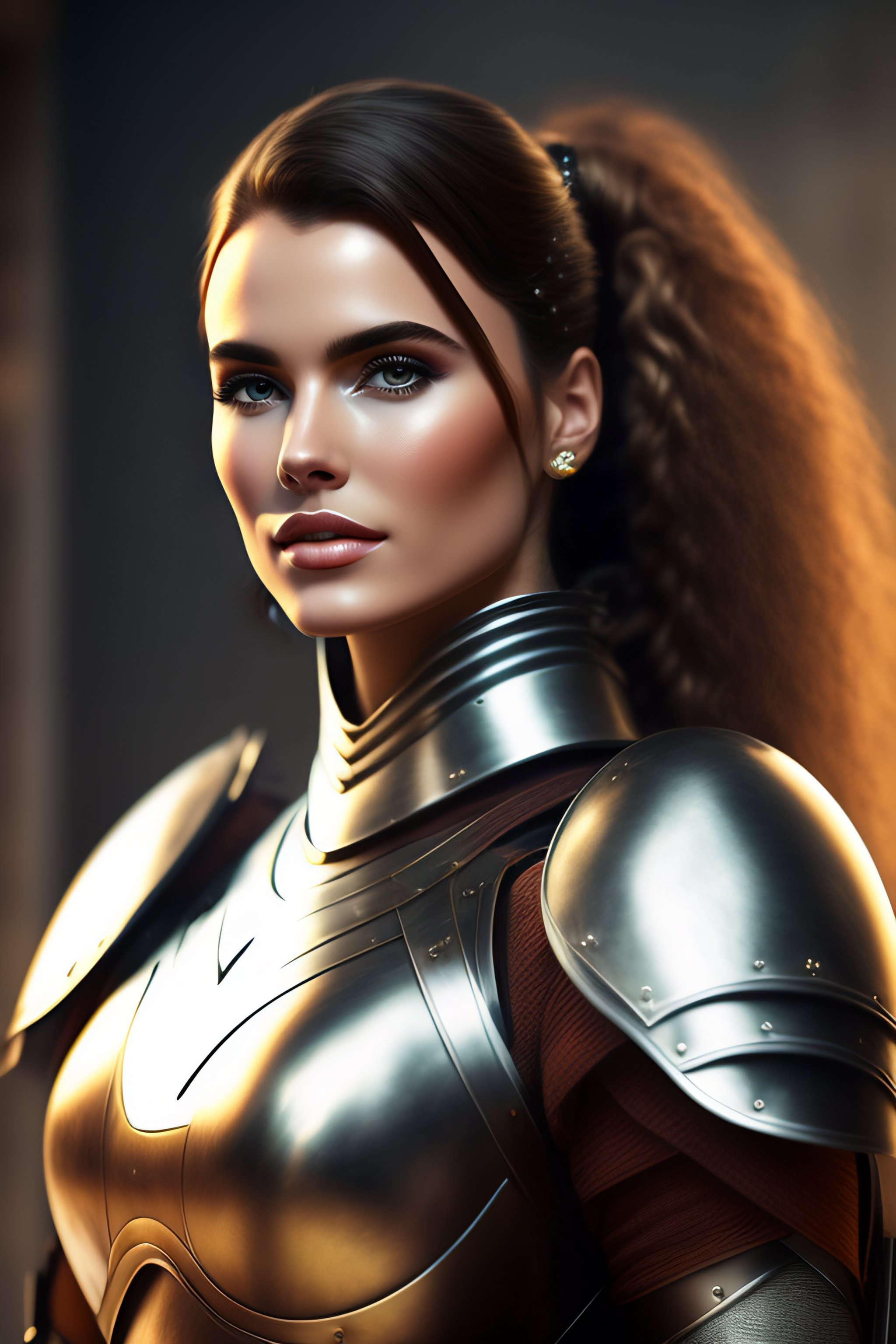 Lexica - Modern girl in armor