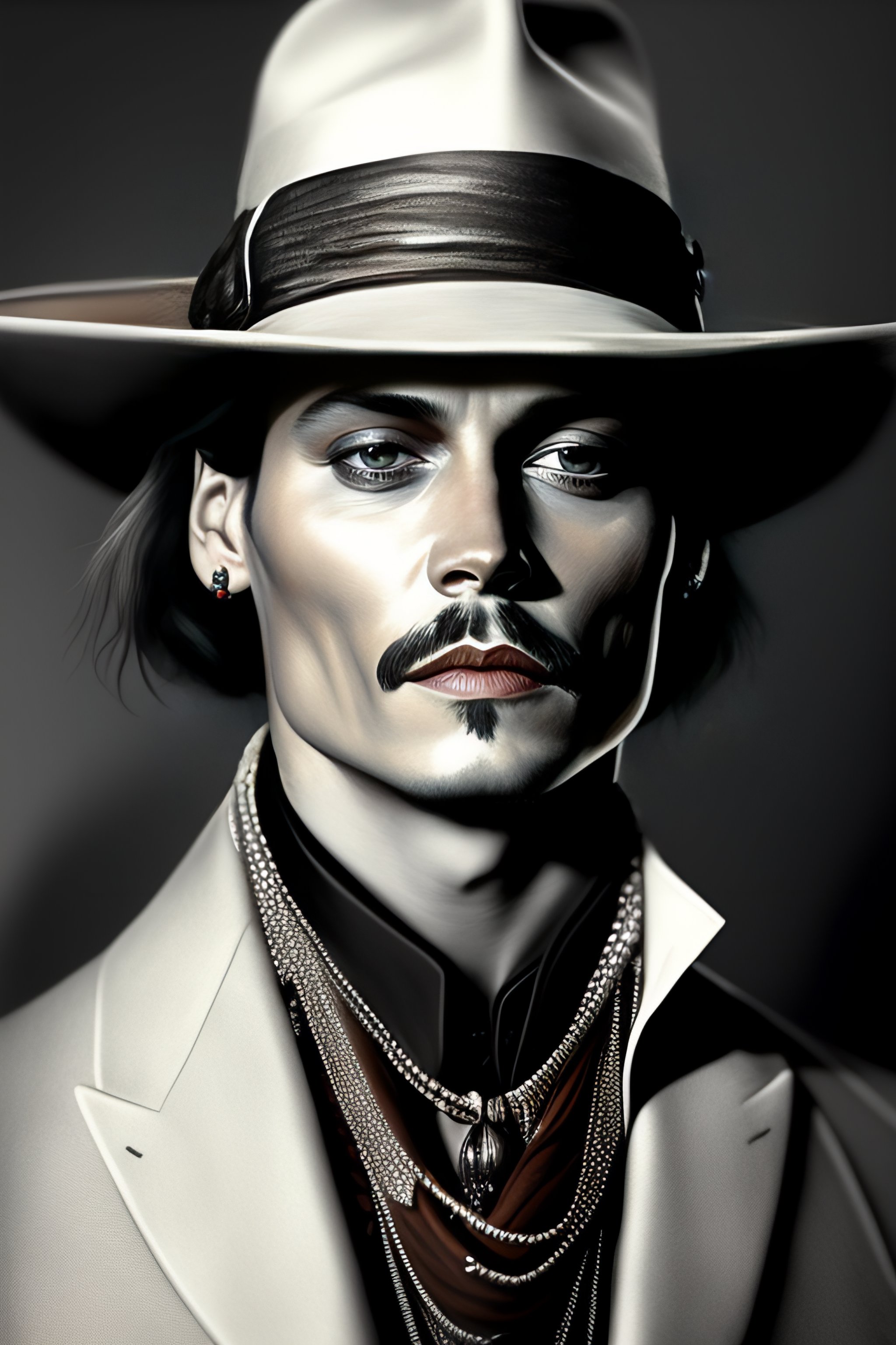 Lexica Johnny Depp Character Portrait Close Up Concept Art Intricate Details Highly 4444