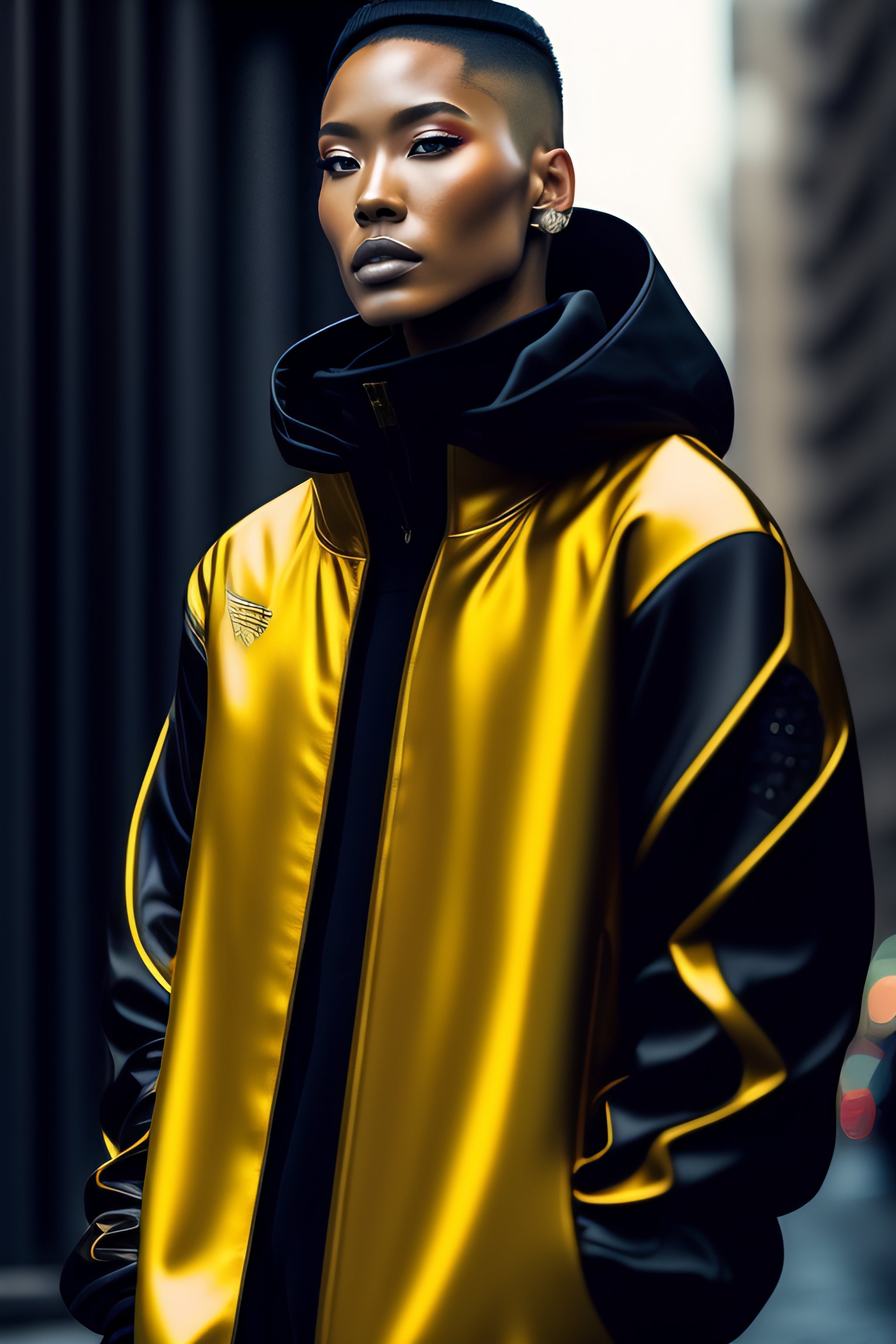 Lexica - Cyberpunk techwear streetwear look and clothes, we can 