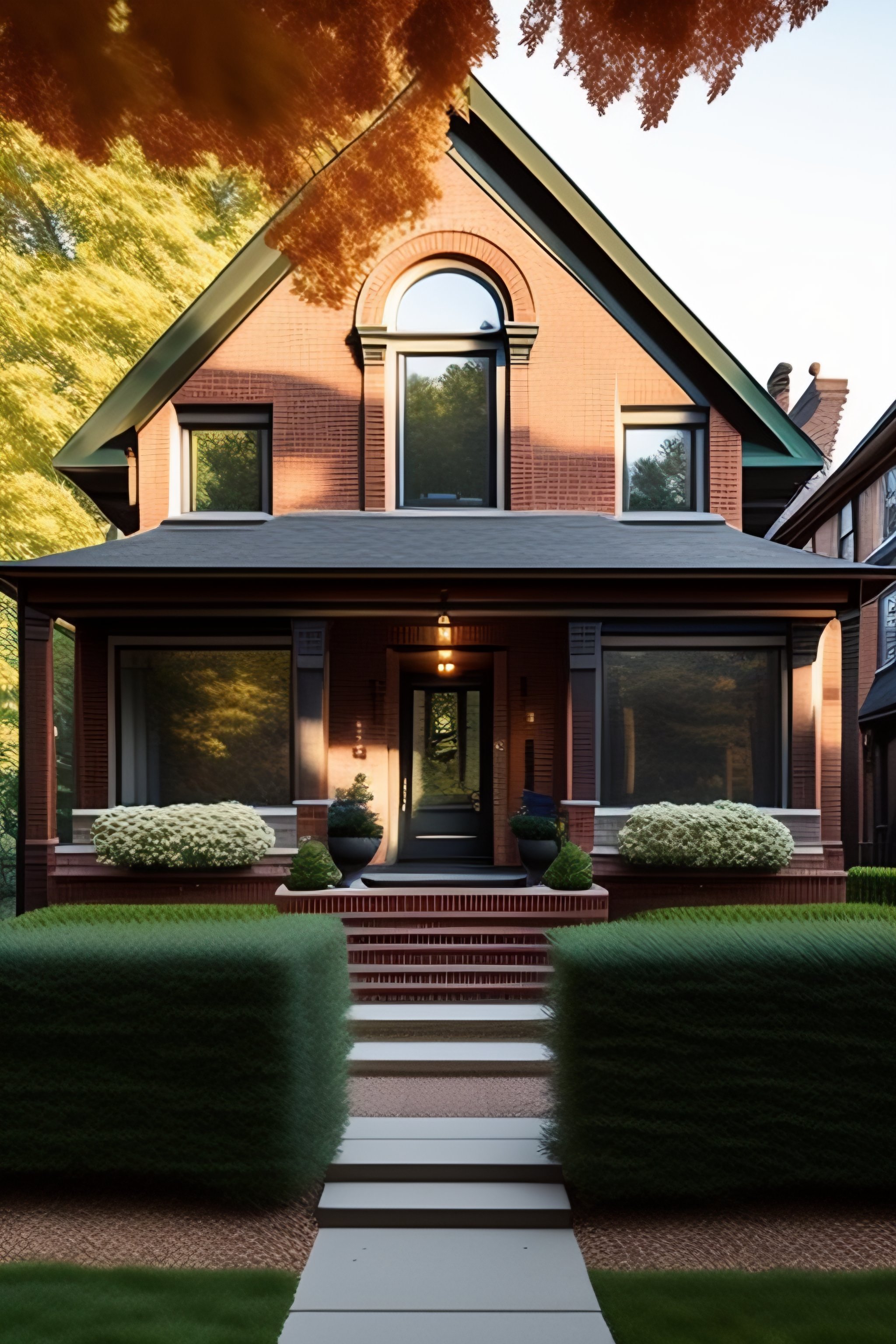 Lexica - A toronto house, red brick, craftsman, bungalow style