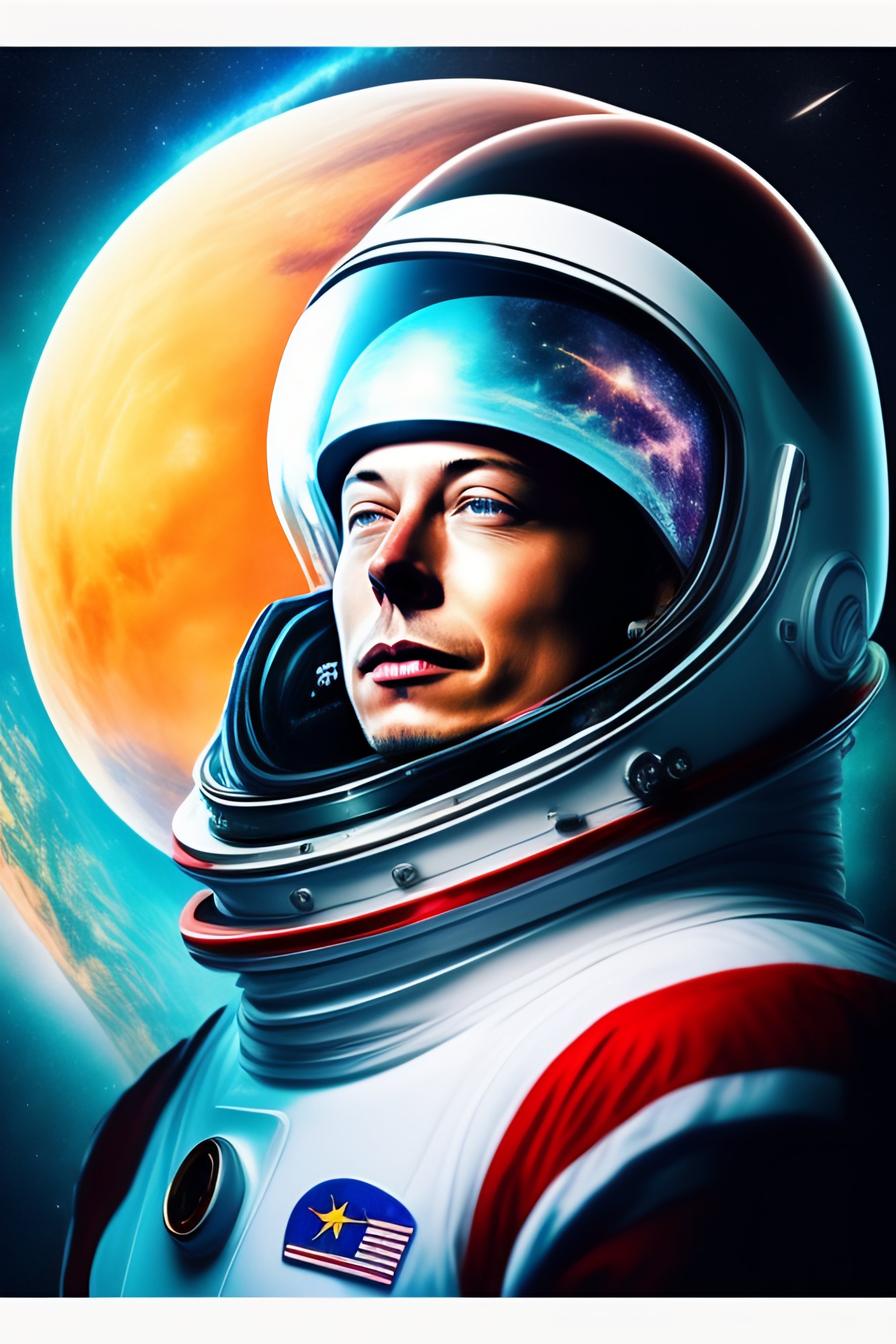 Lexica - Elon musk as a space man