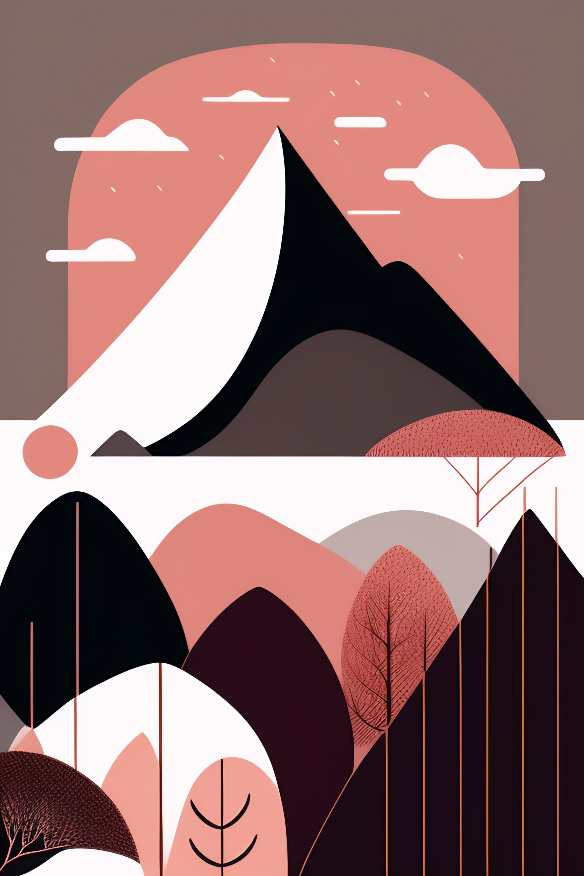 Lexica - The abstract , creative art, soft colors mono chromatic, shape ...