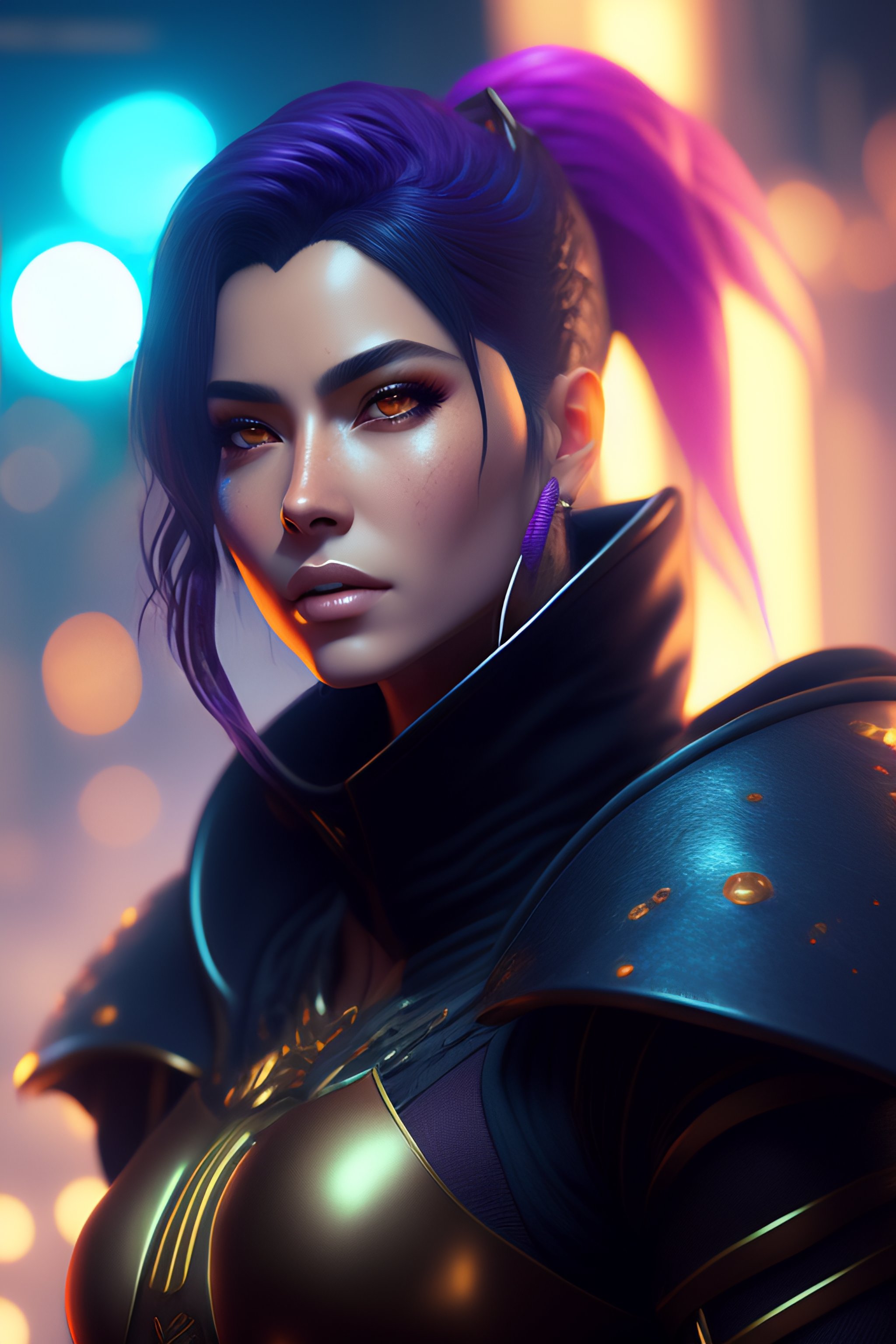 Lexica - An epic fantasy comic book style portrait painting of a ...