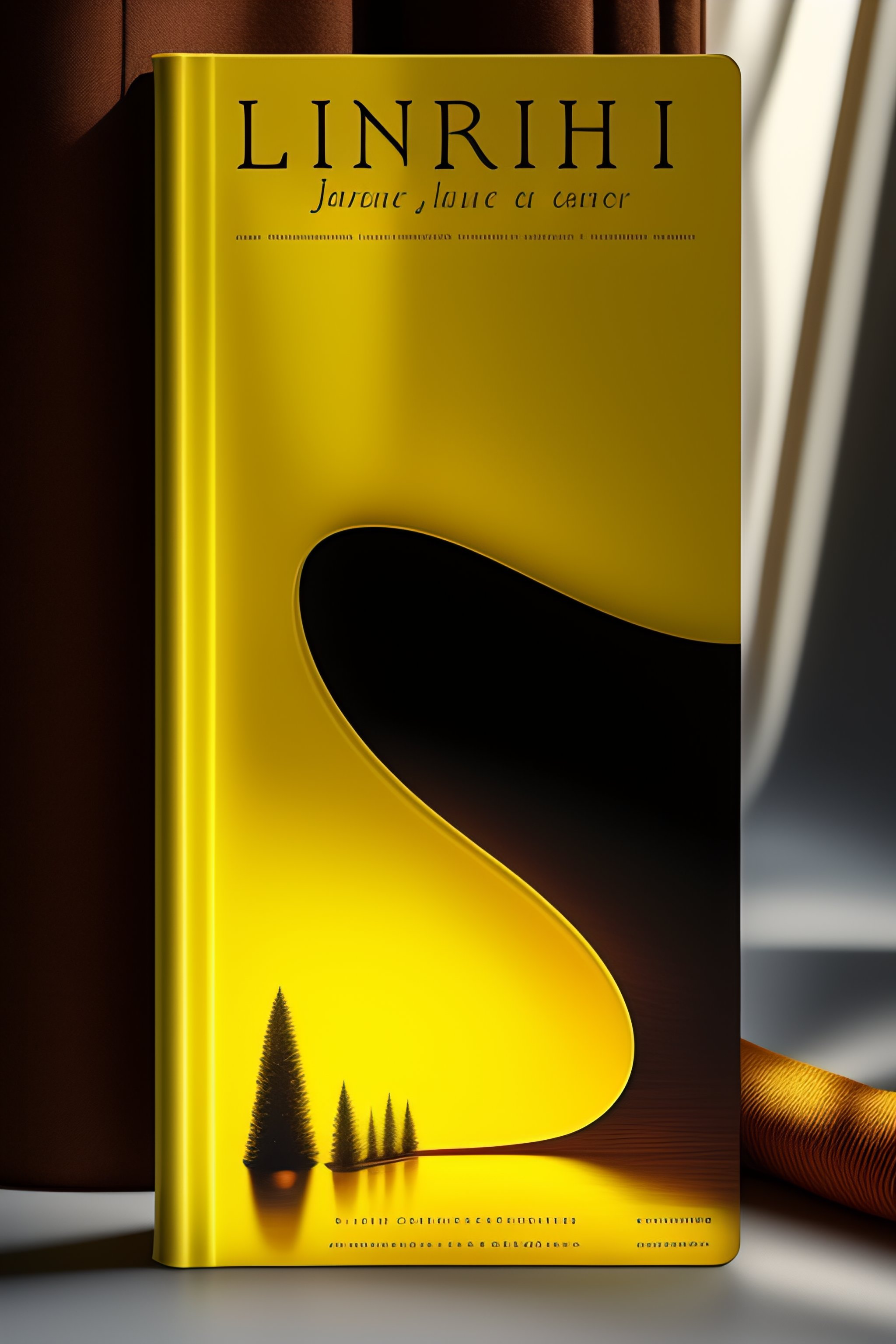 Lexica Une couverture de livre avec une tâche jaune