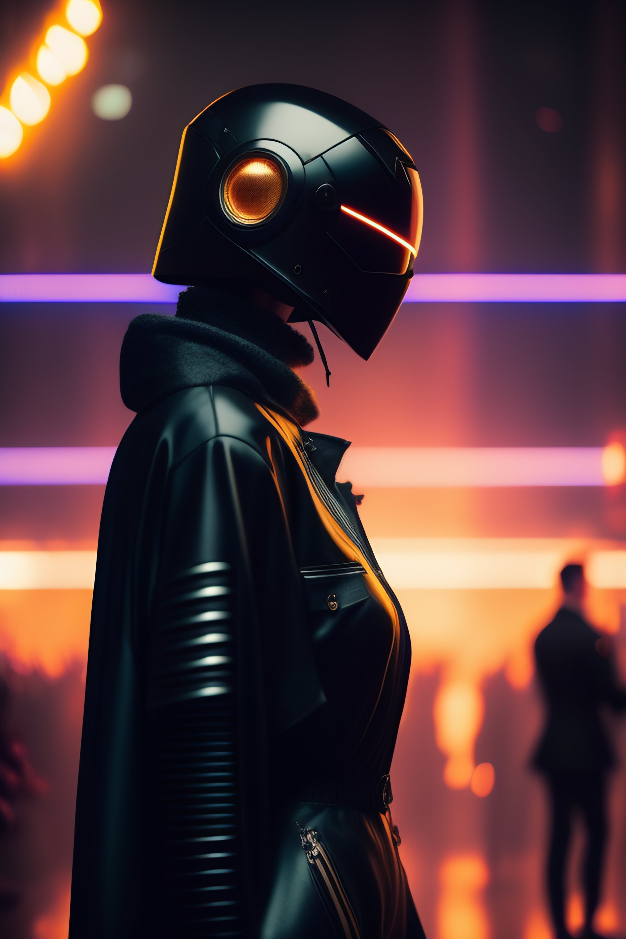 Lexica - Medium shot of a robot dressed in Greg Rutkowski style tech ...