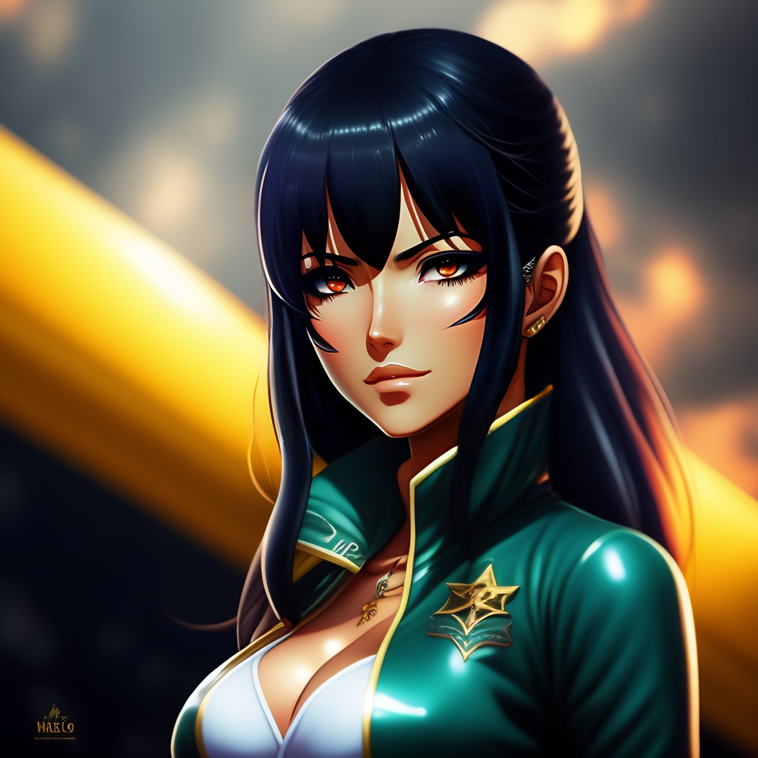 Lexica Nico robin form one piece realistic anime girl black hair