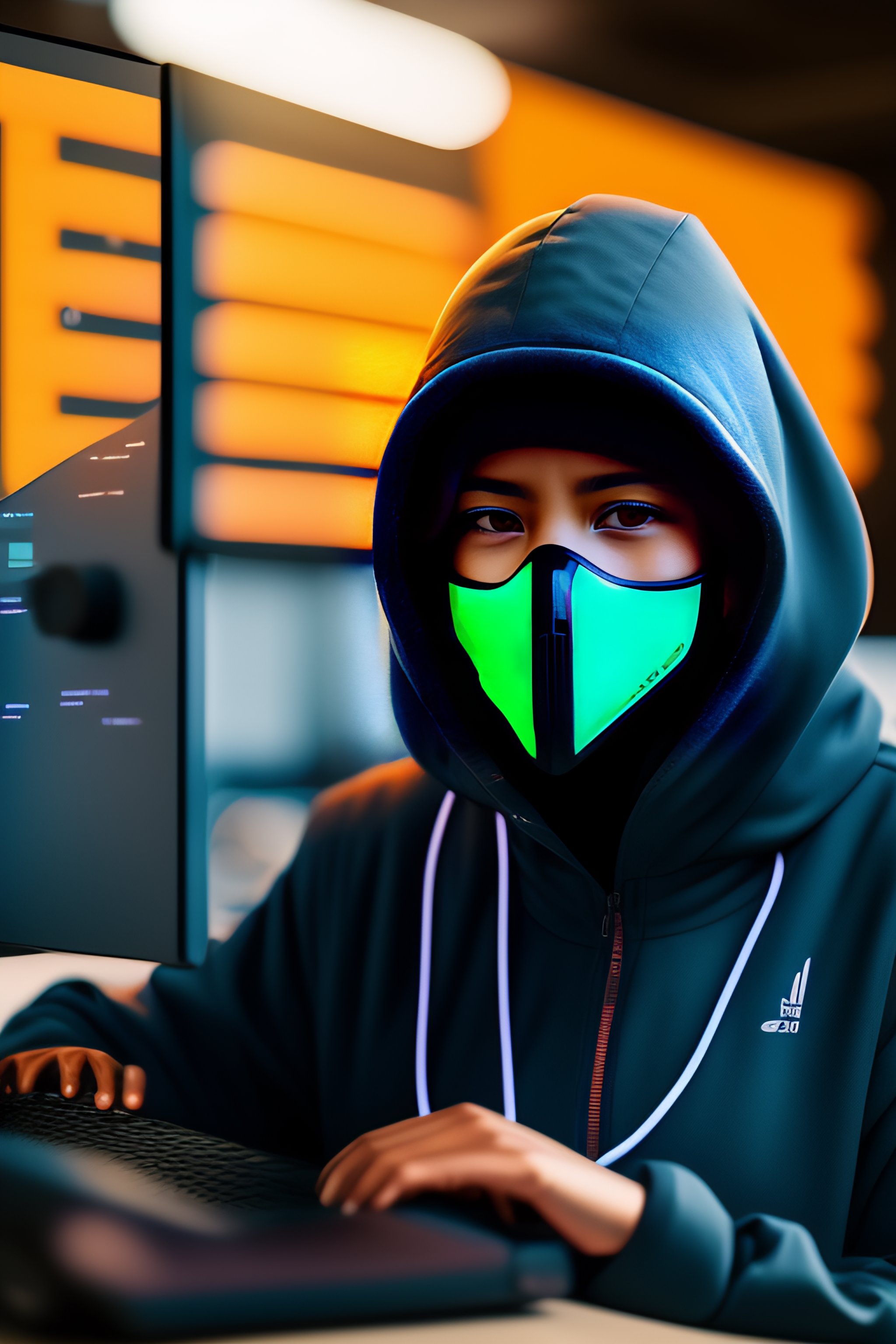 Lexica - Hacker computers mask anonnimous