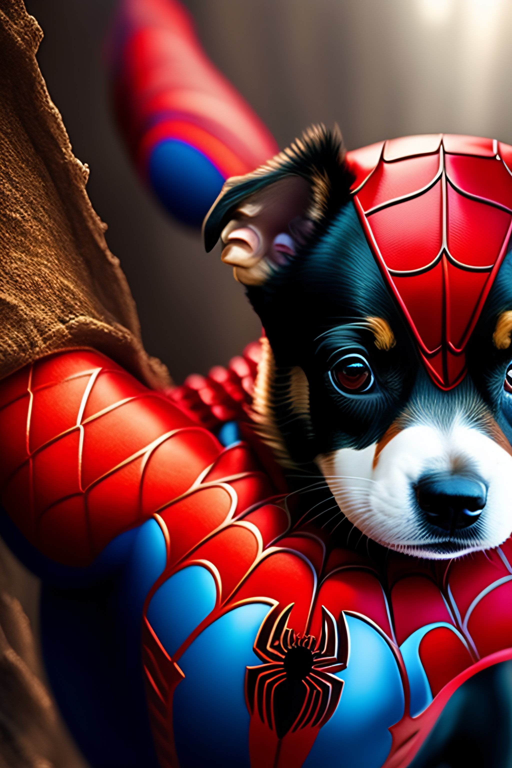 Spiderman and hot sale puppy