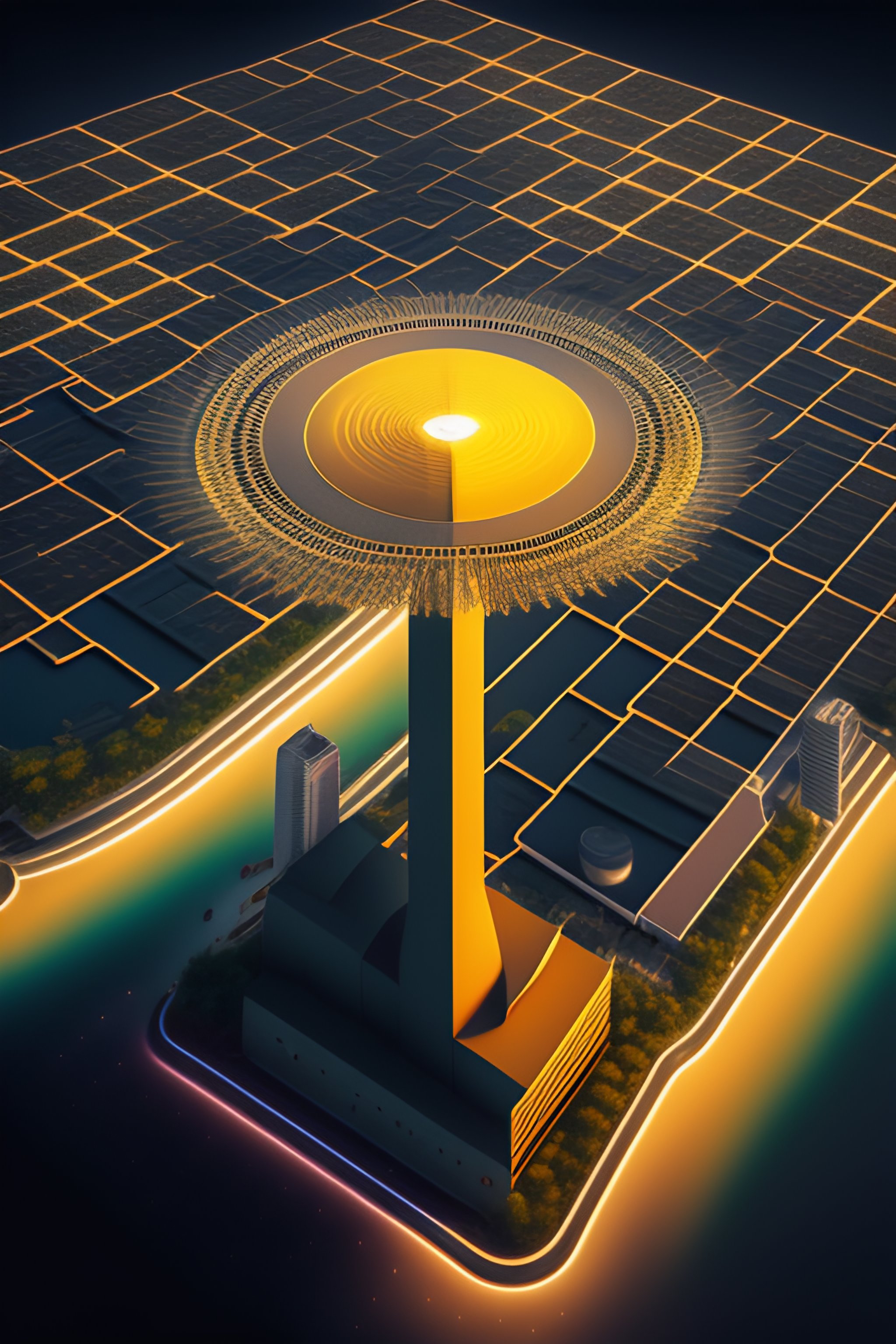 Lexica - Radio wave propagation in a dense city, view from above ...