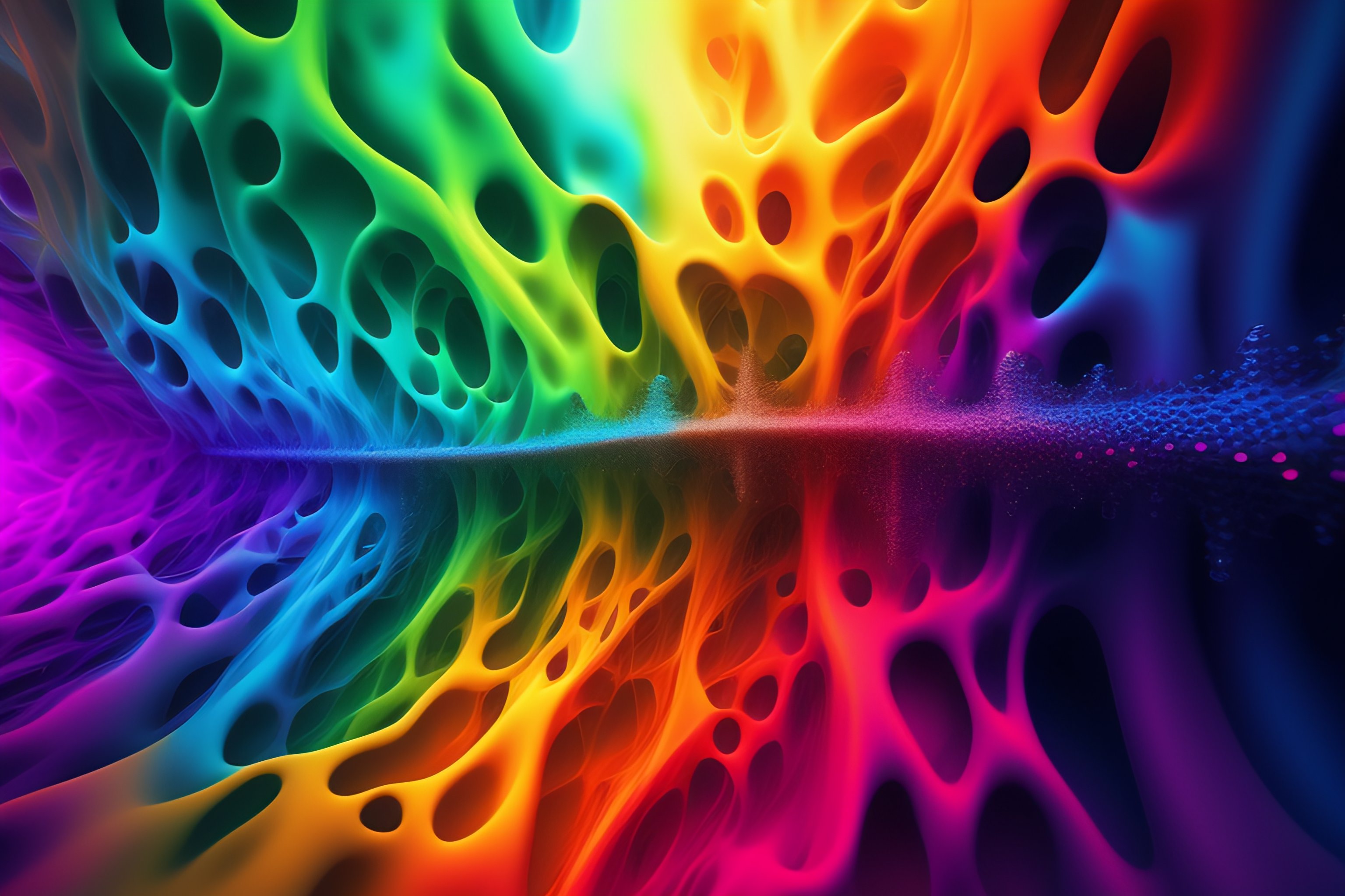 Lexica - Neuronal connections, evocative, vibrant colors