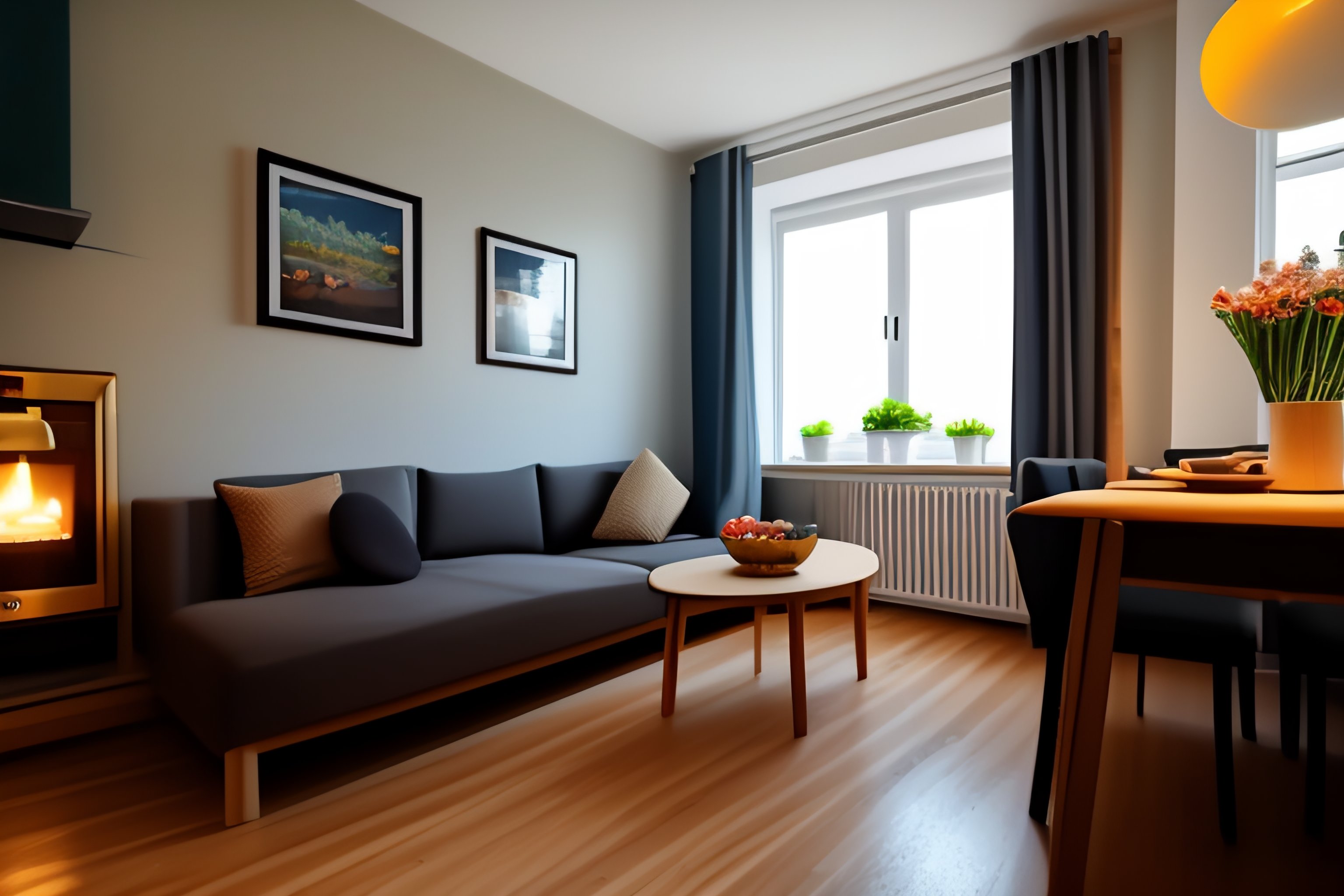 Lexica - Living room, kitchen, cosy