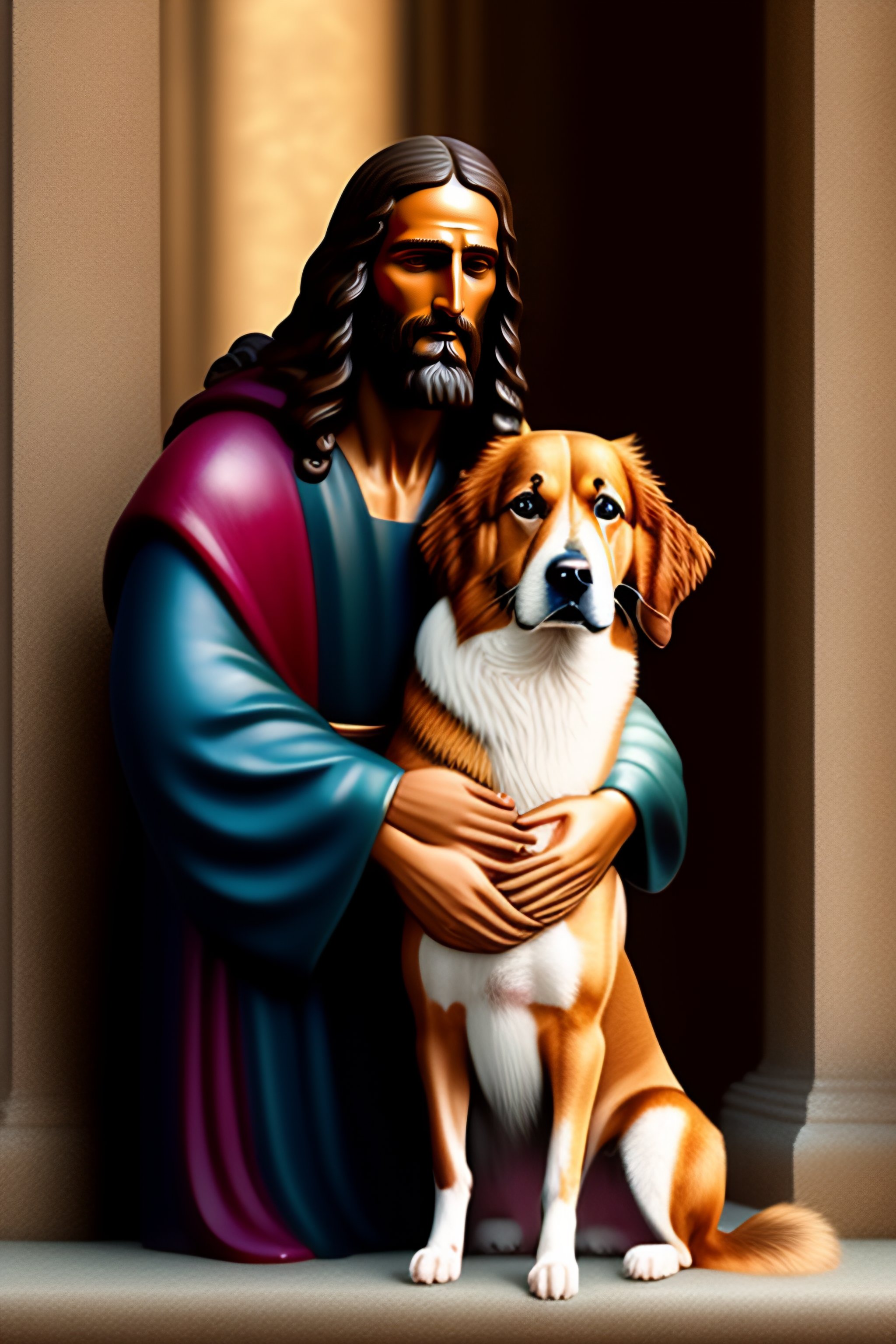 Lexica - Jesus with dangerous dog