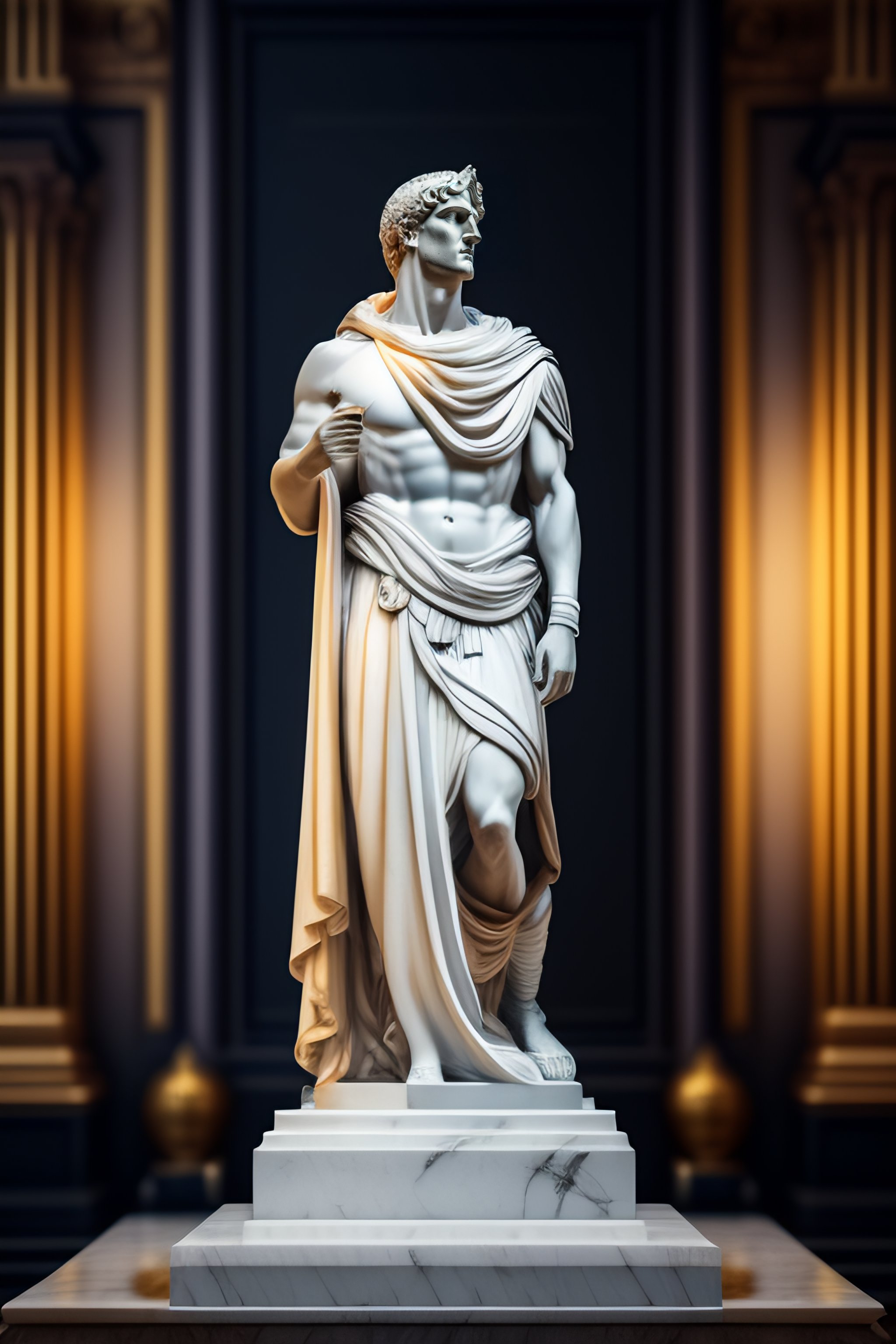 julius caesar full body statue