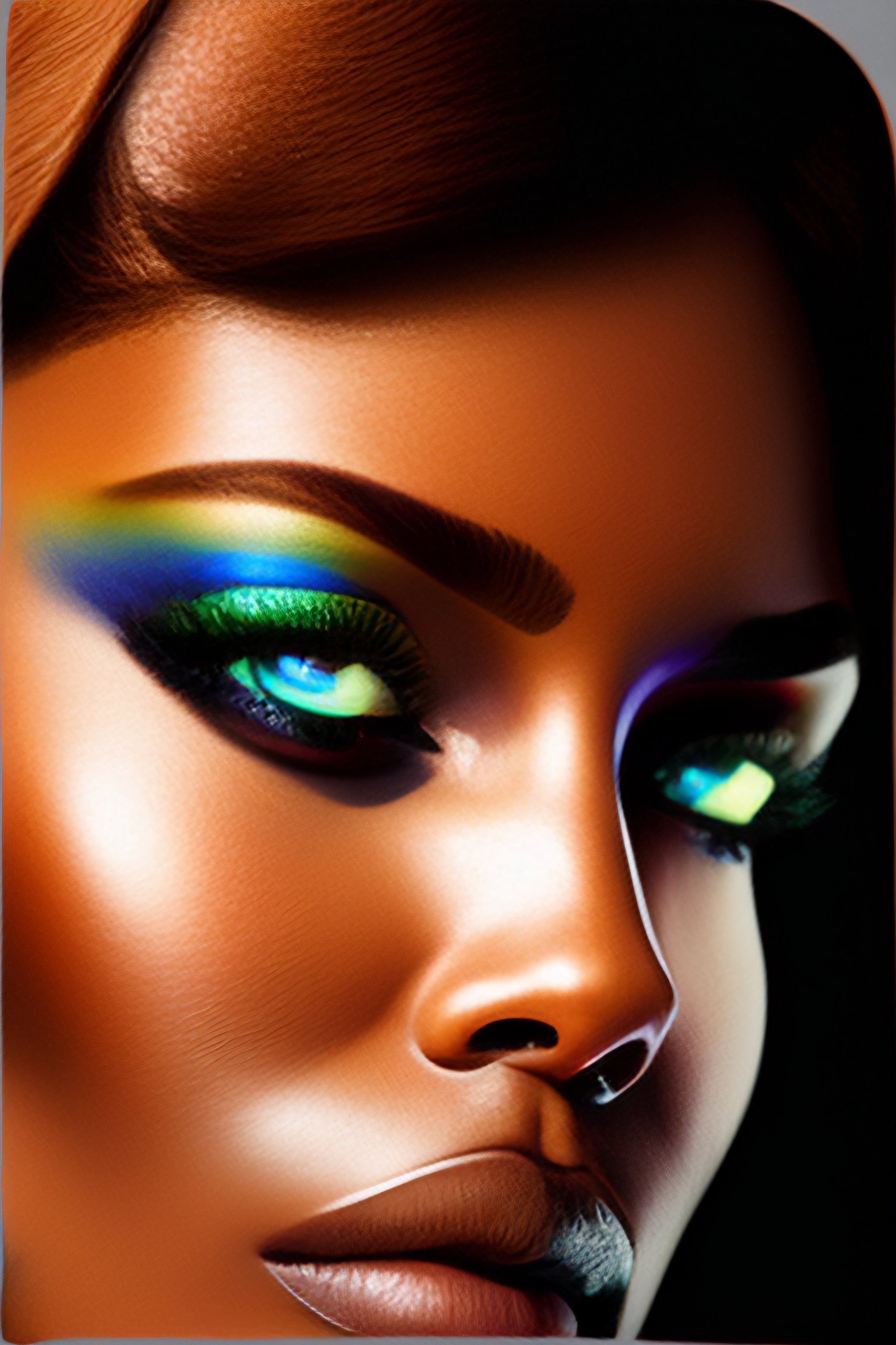 Lexica - Human head with enhanced eyes