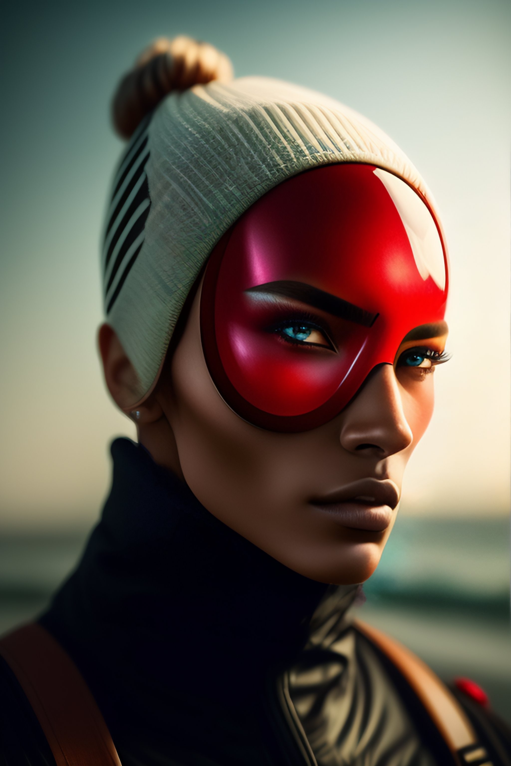 Lexica - Human with eight red eyes