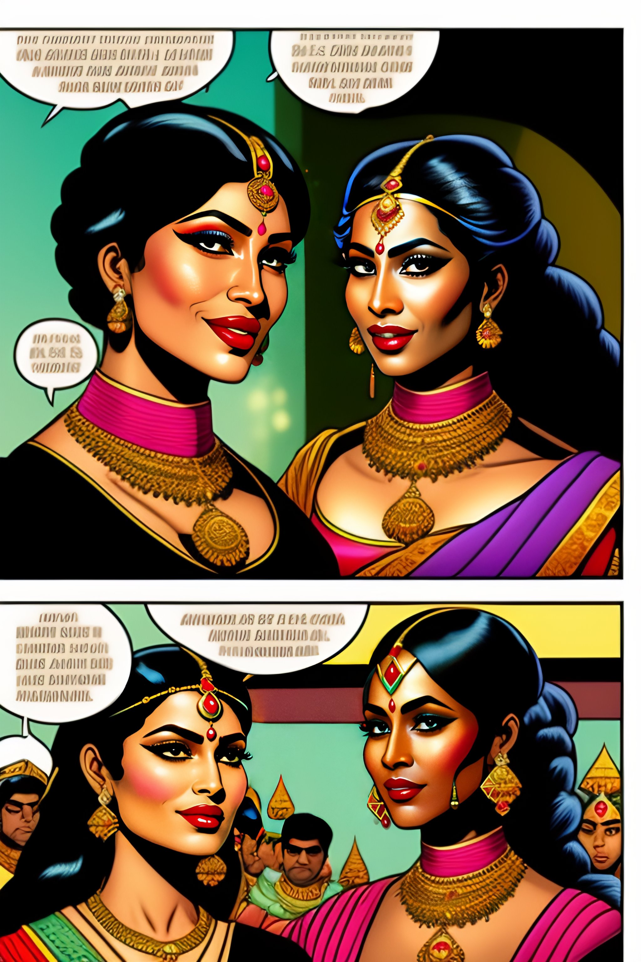 Lexica - An illustrated graphic novel styled comic strip of Indian ...