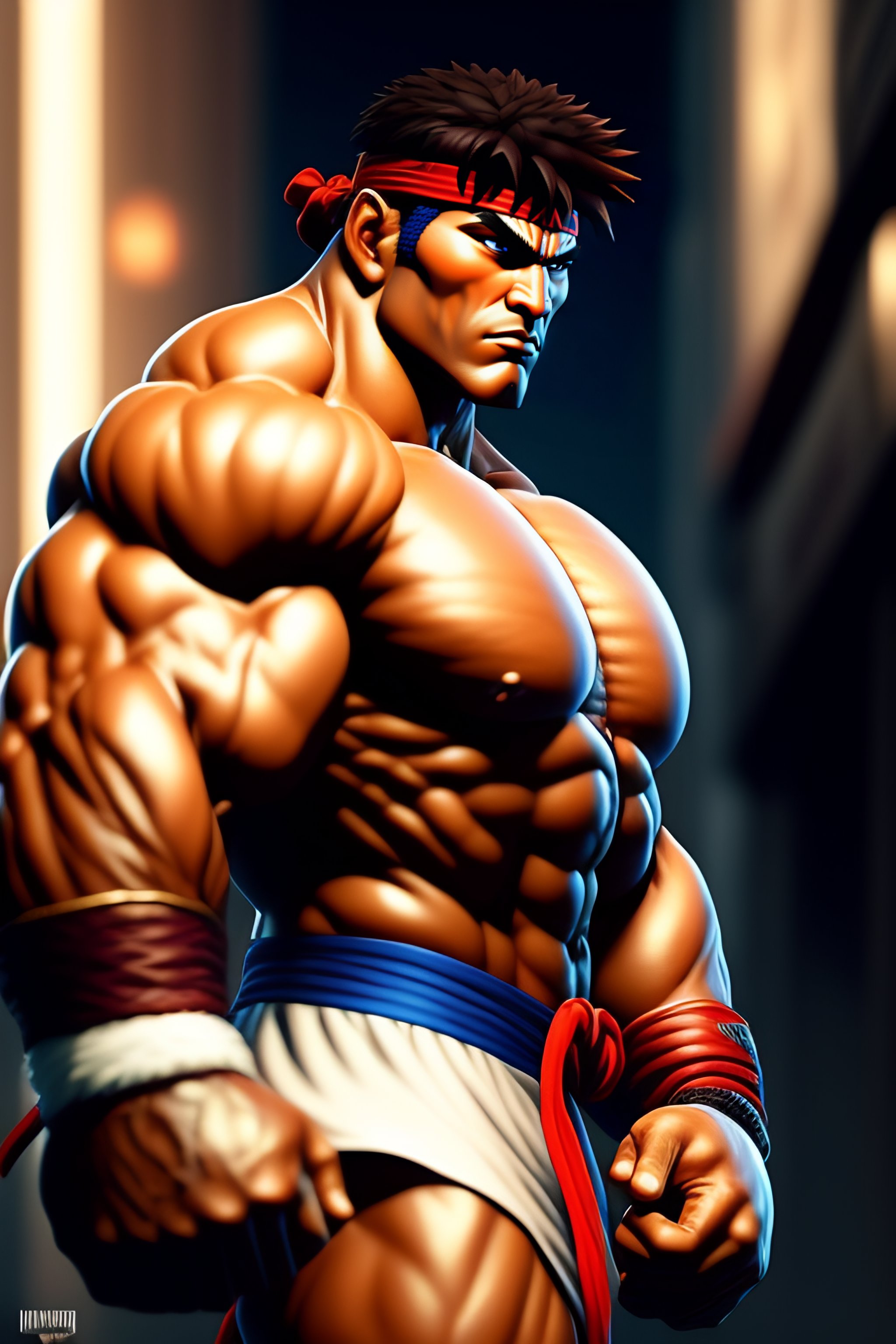 Lexica - ryu (street fighter) a highly detailed illustration