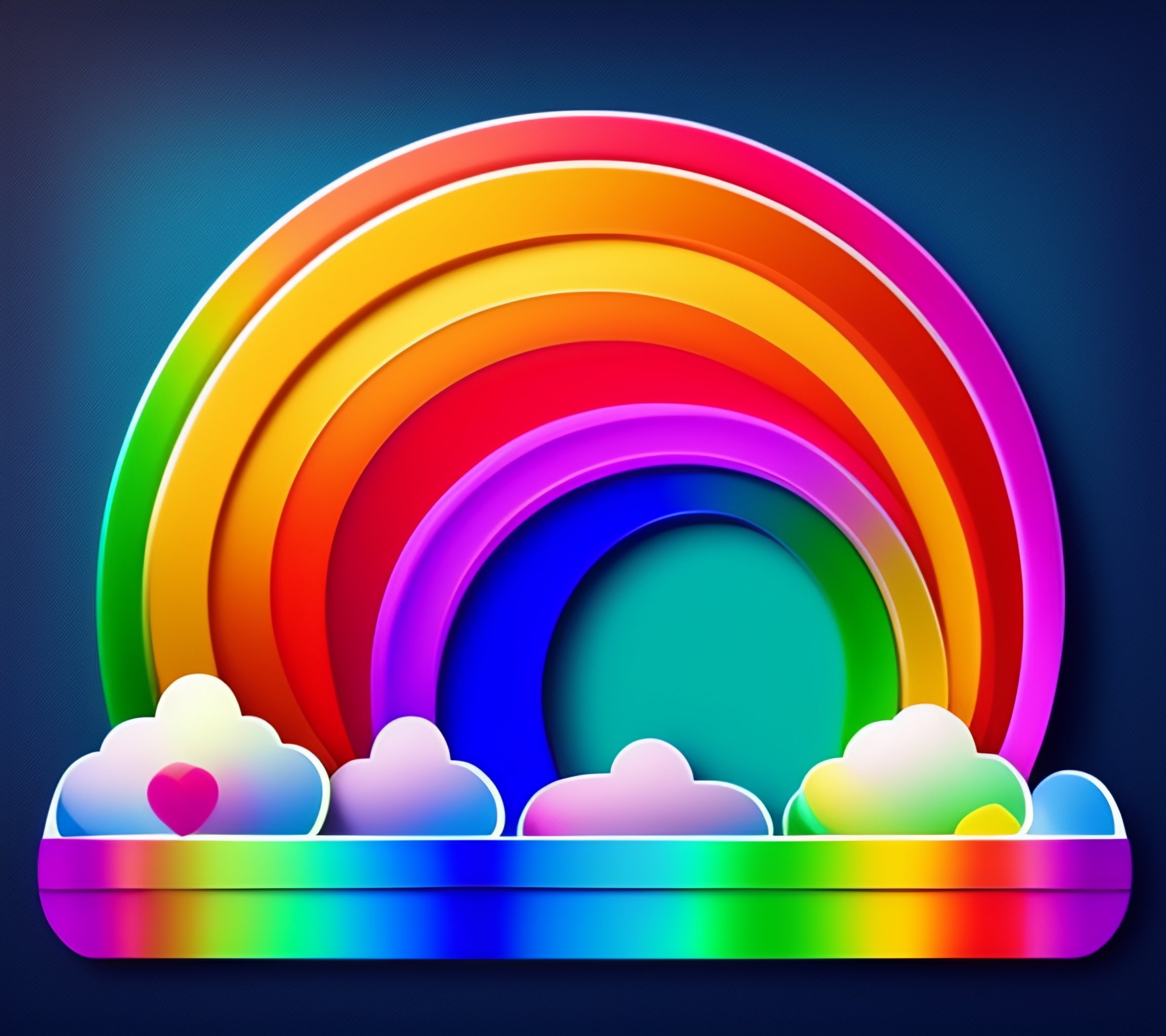 Lexica - Make a pic and write hello with multicolour , and rainbow ...