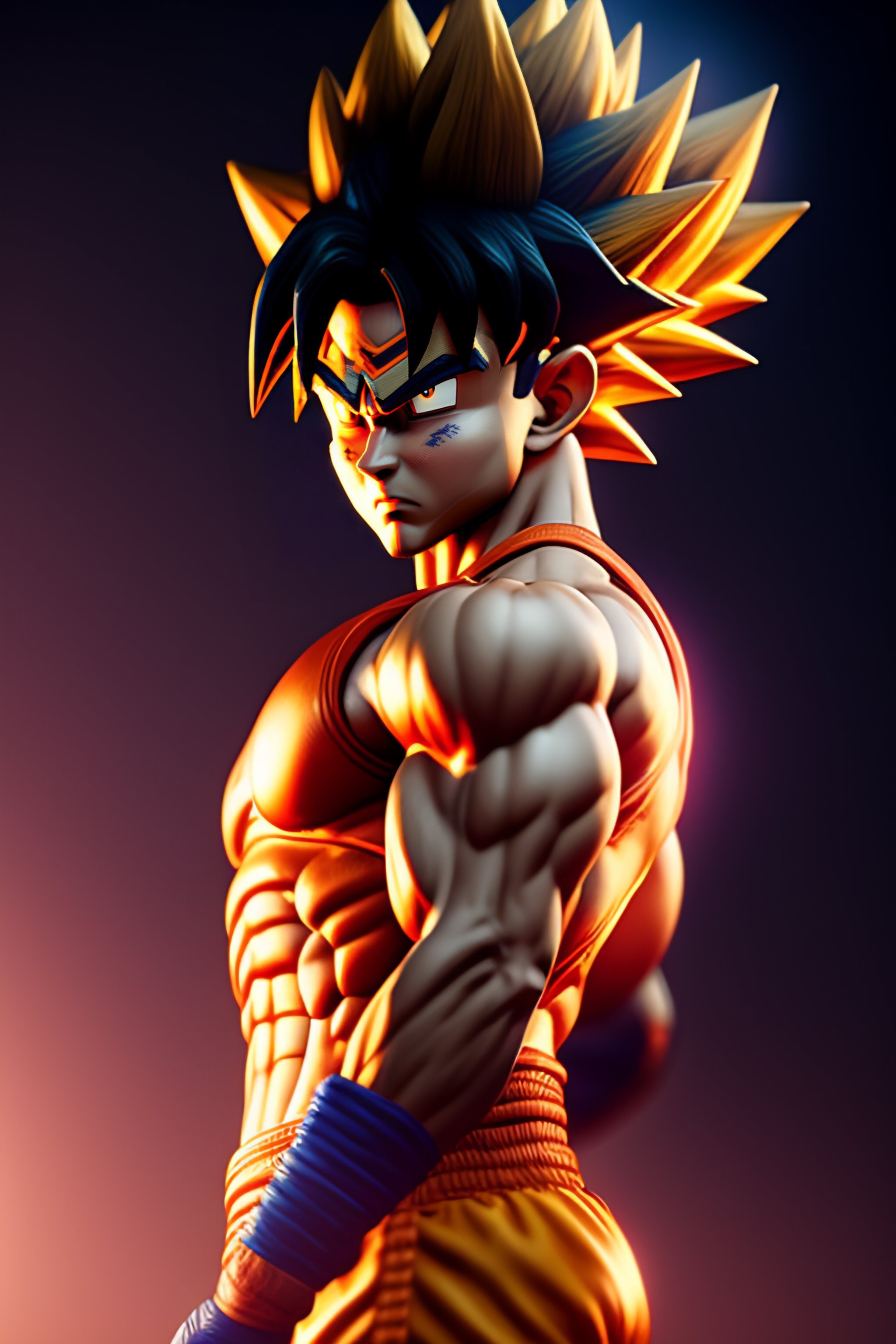 Lexica - Goku Push Ups One Arm, Manga, Ultra Realistic, Concept Art 