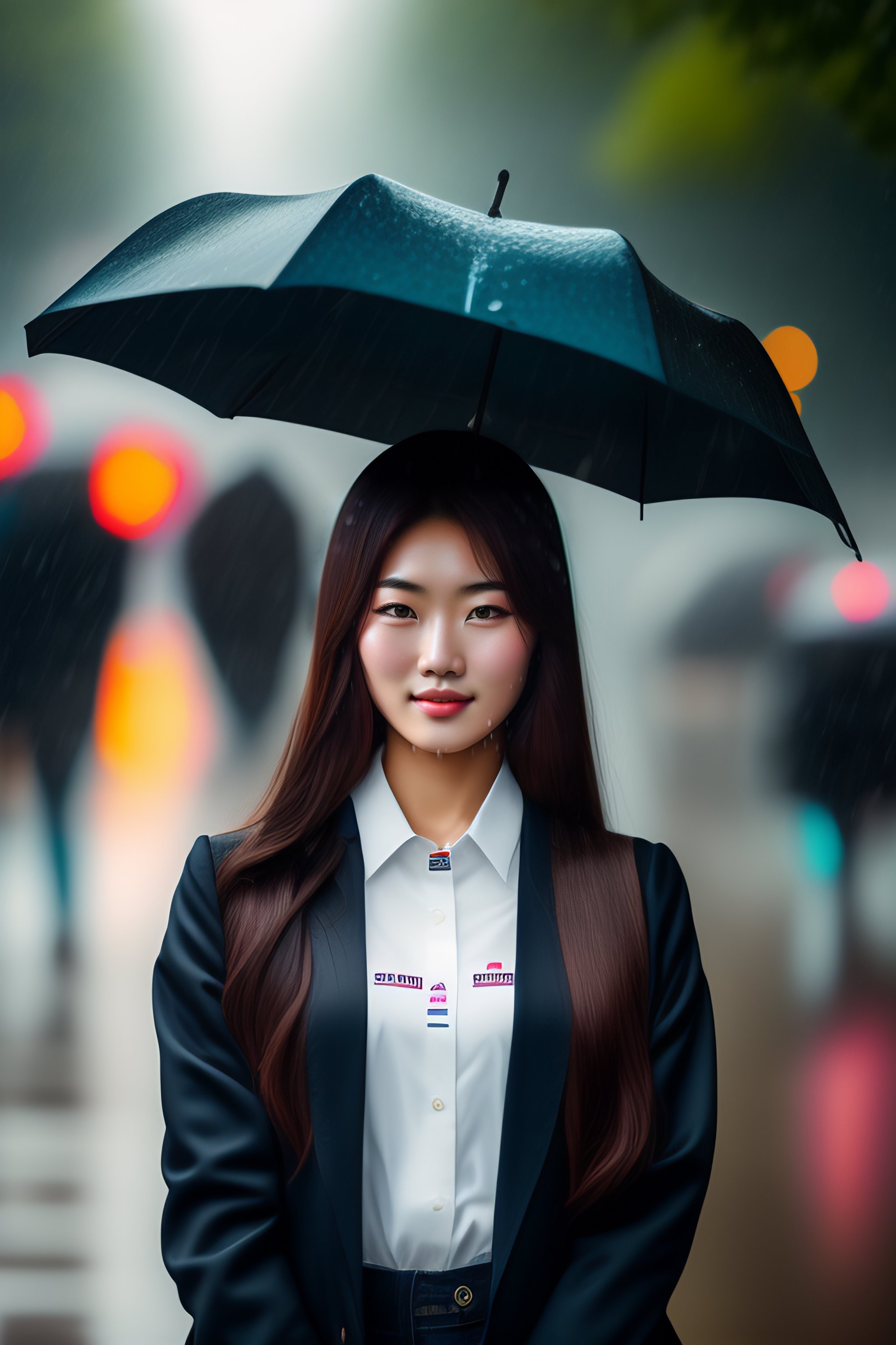 lexica-super-beautiful-korean-high-school-girl-looking-straight-into