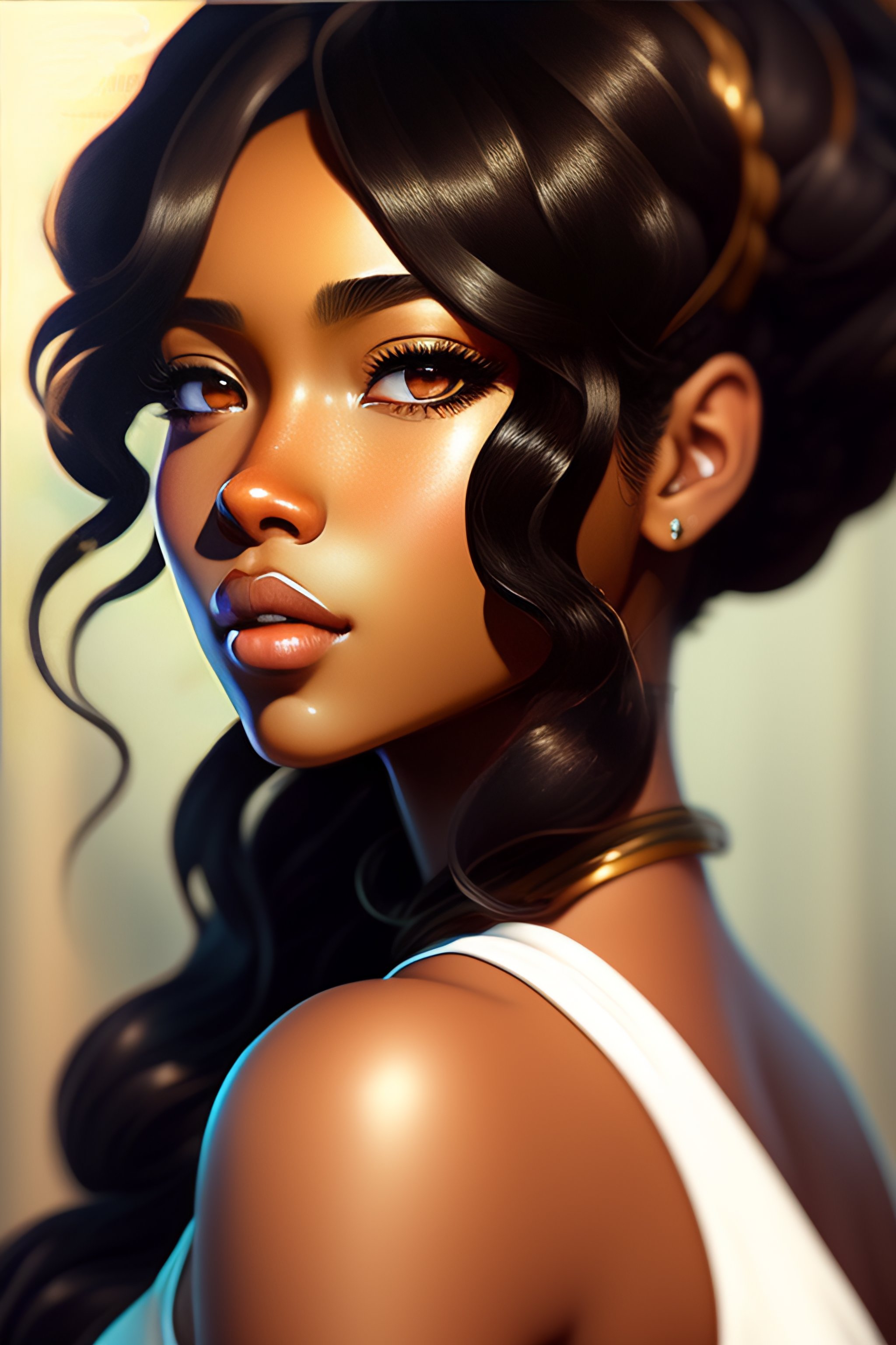 ArtStation - Curly Haired Anime Girls