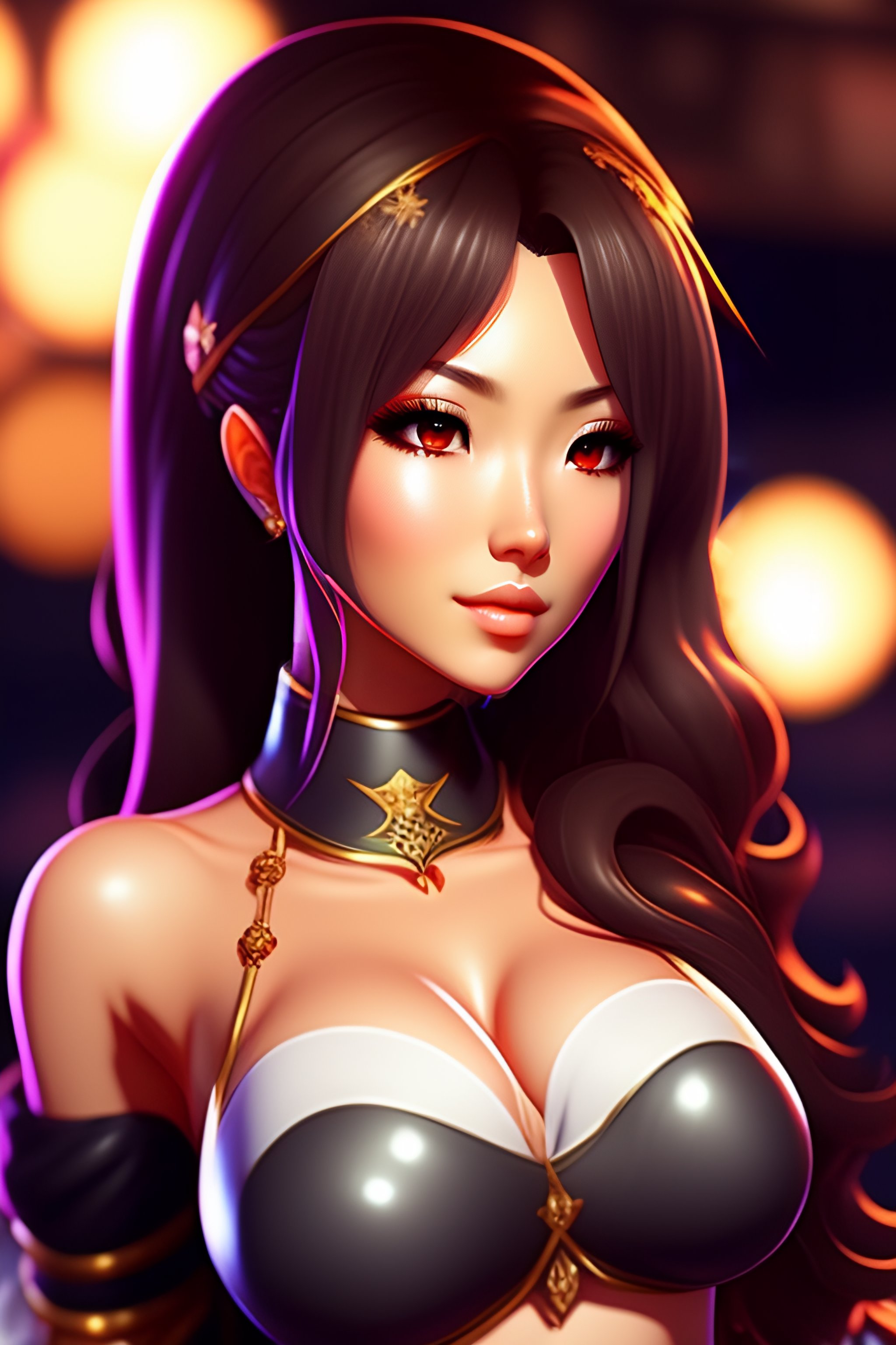 Lexica - Female character in the game, King of Kinks (Nutaku) Kyoko  gorgeous woman