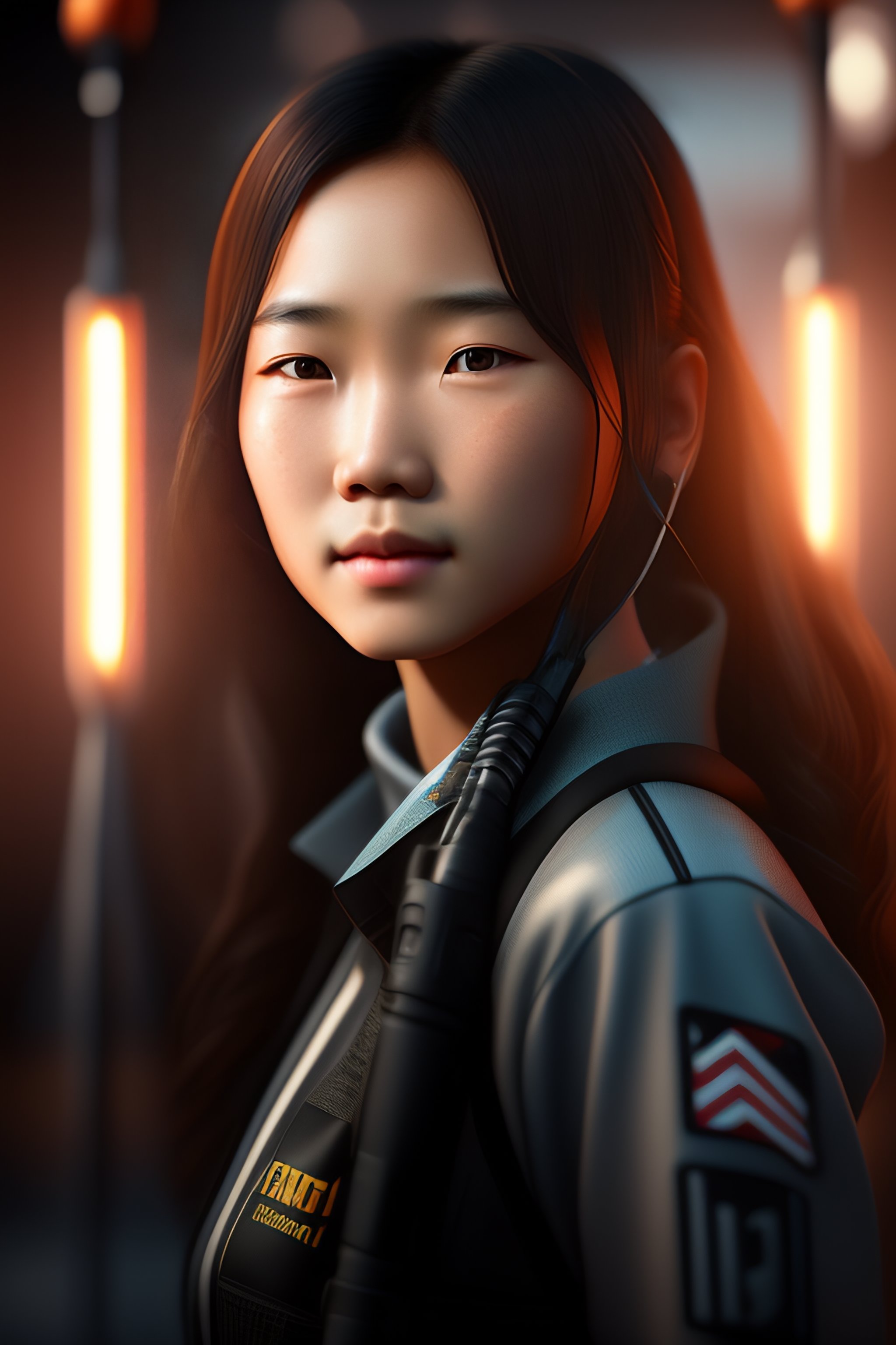 lexica-beautiful-portrait-of-a-young-13-year-old-asian-girl-with-a