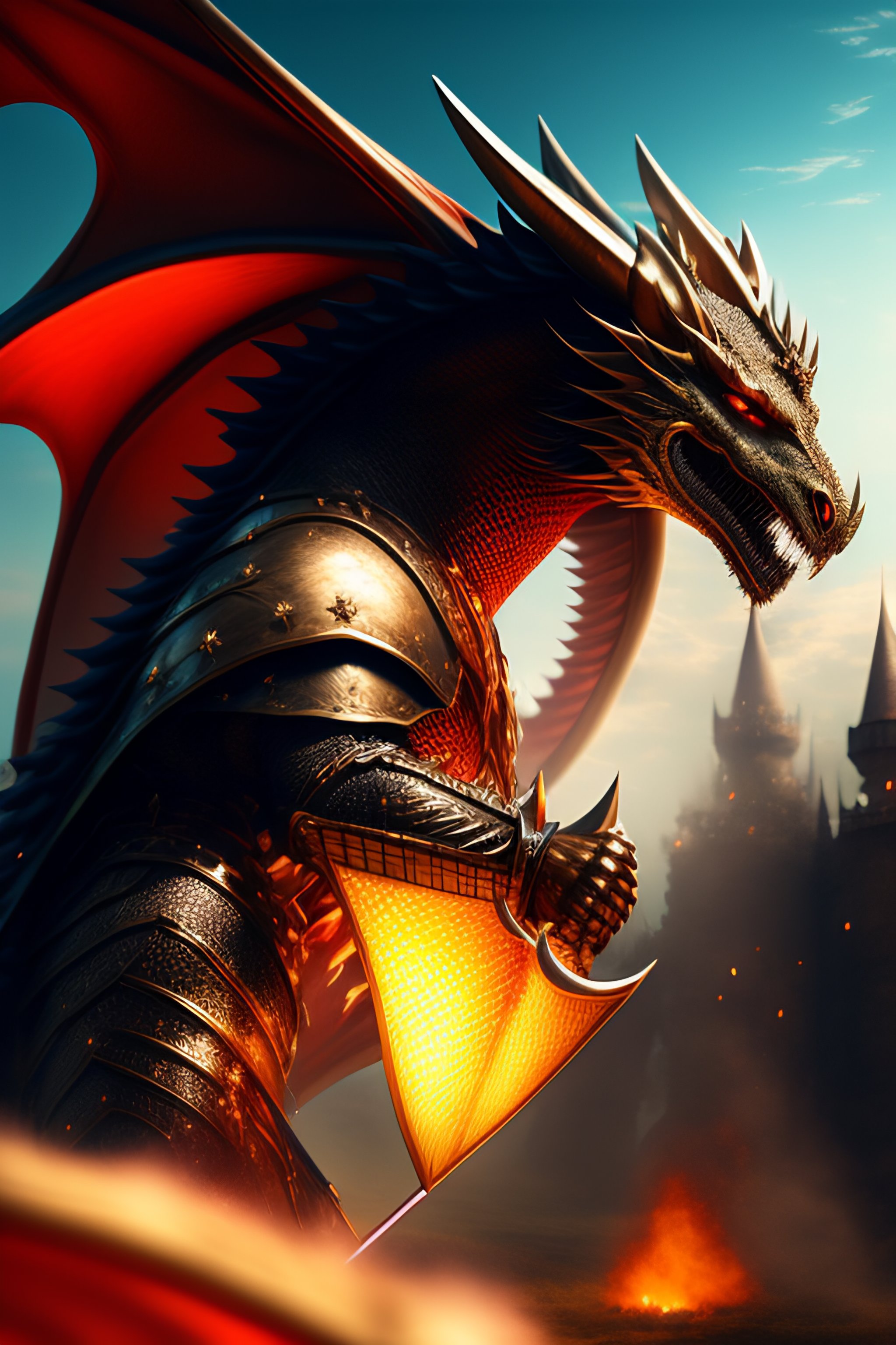Lexica - Knight fighting a dragon