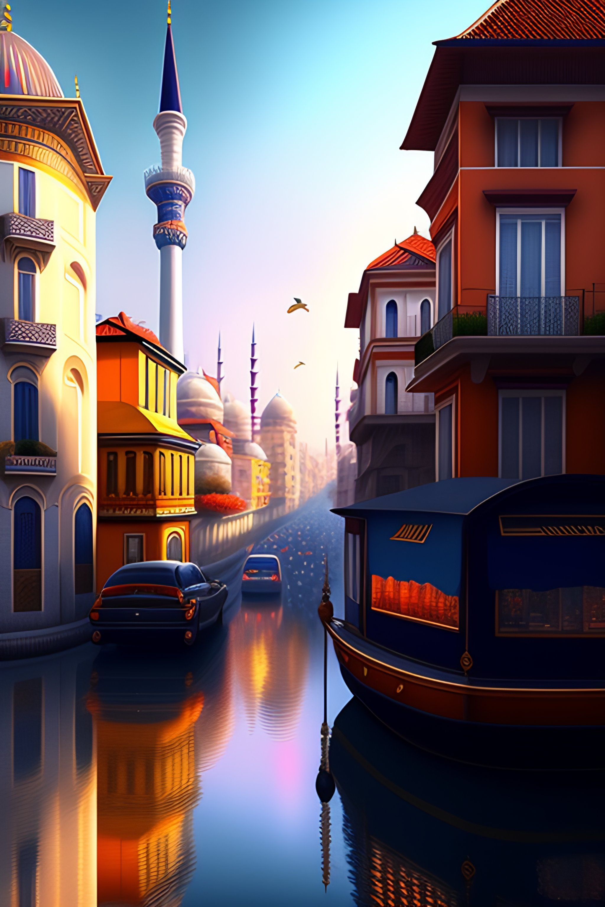 Lexica - A detailed portrait of Istanbul, digital art, realistic ...
