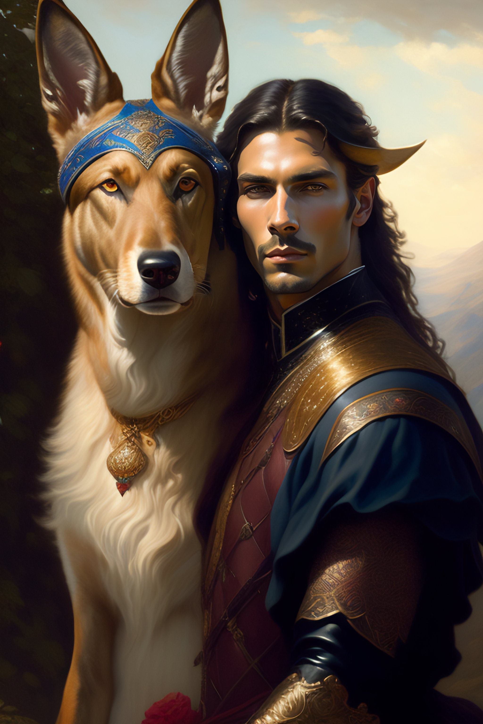 lexica-funny-valentine-from-steel-ball-run-with-a-scottish-deerhound